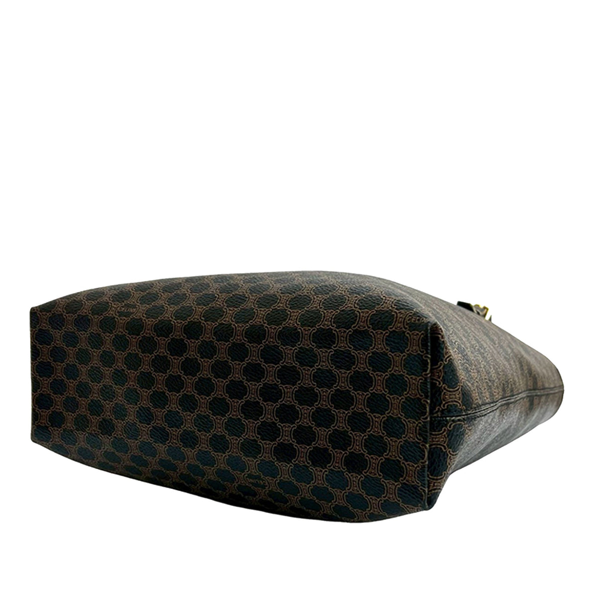 Celine Macadam Coated Canvas Tote — Brown