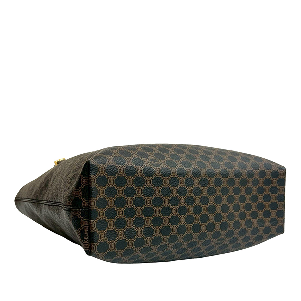 Celine Macadam Coated Canvas Tote — Brown