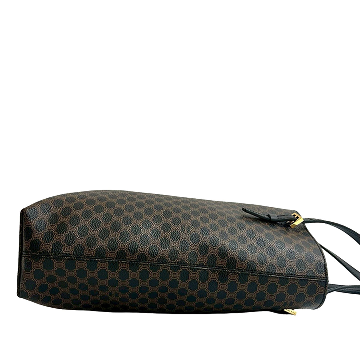 Celine Macadam Coated Canvas Tote — Brown