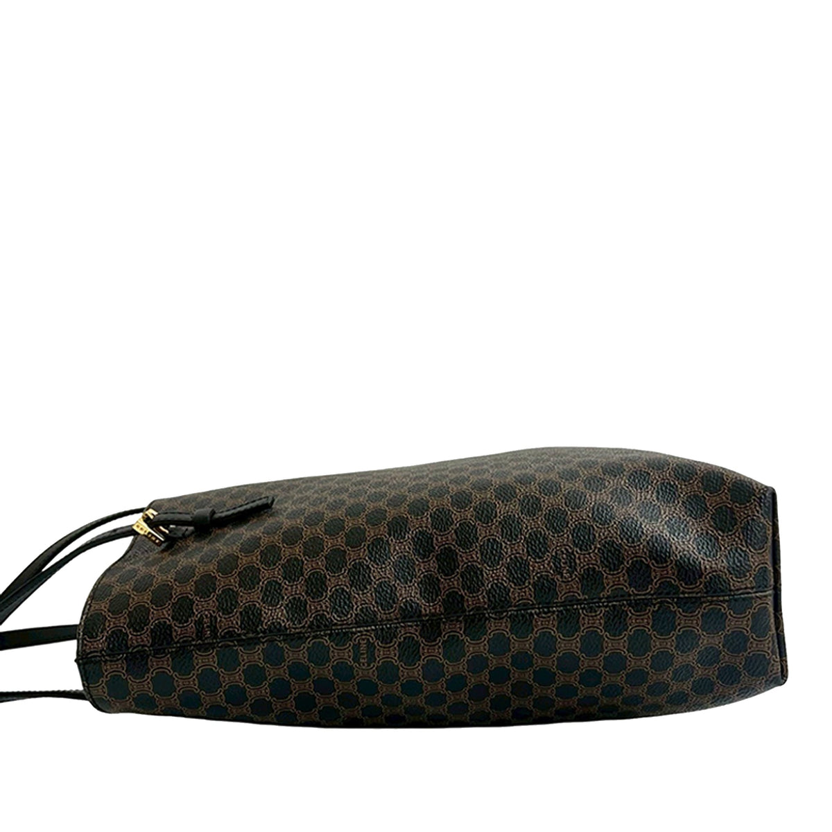 Celine Macadam Coated Canvas Tote — Brown