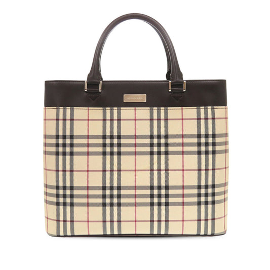Burberry House Check Canvas Handbag