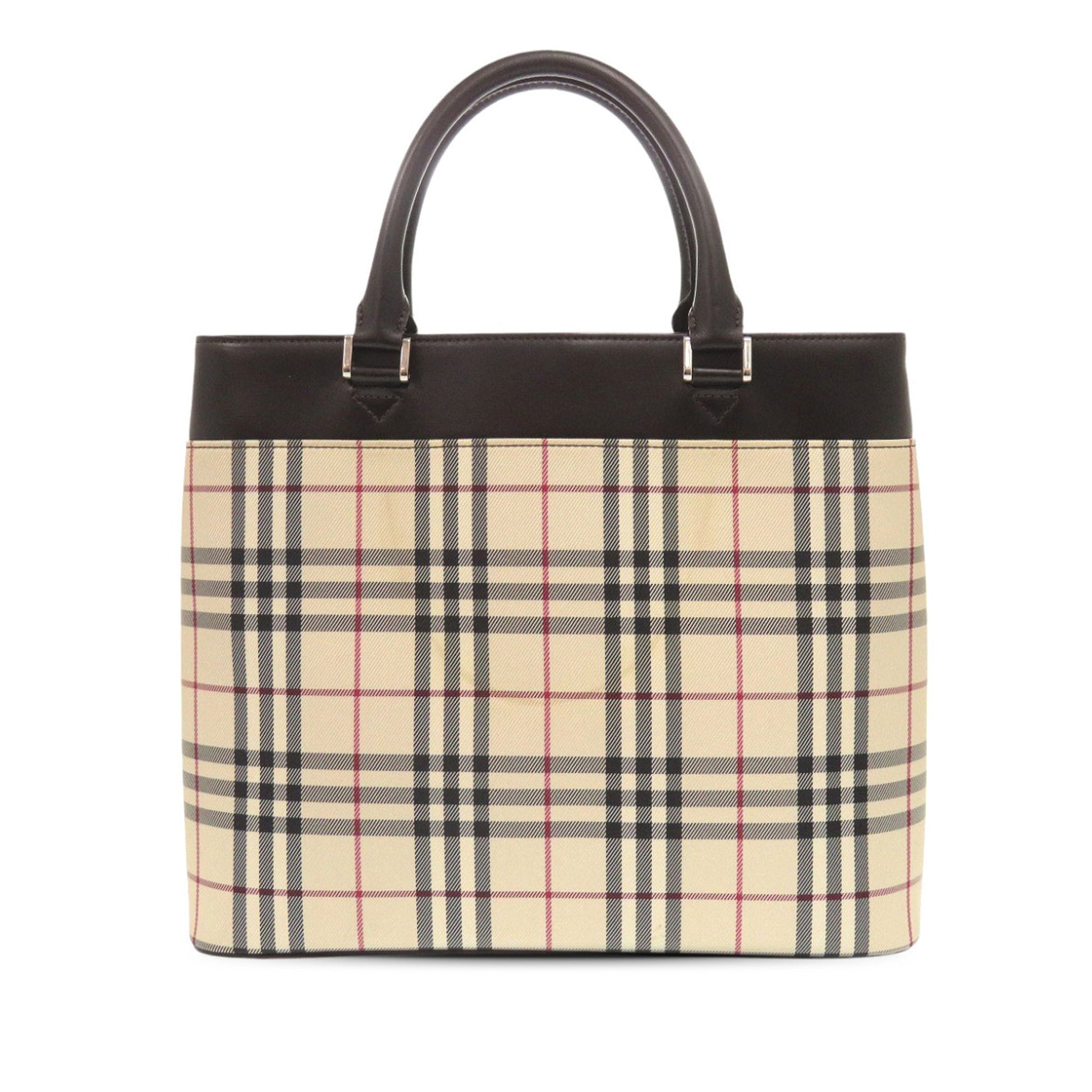 Burberry House Check Canvas Handbag