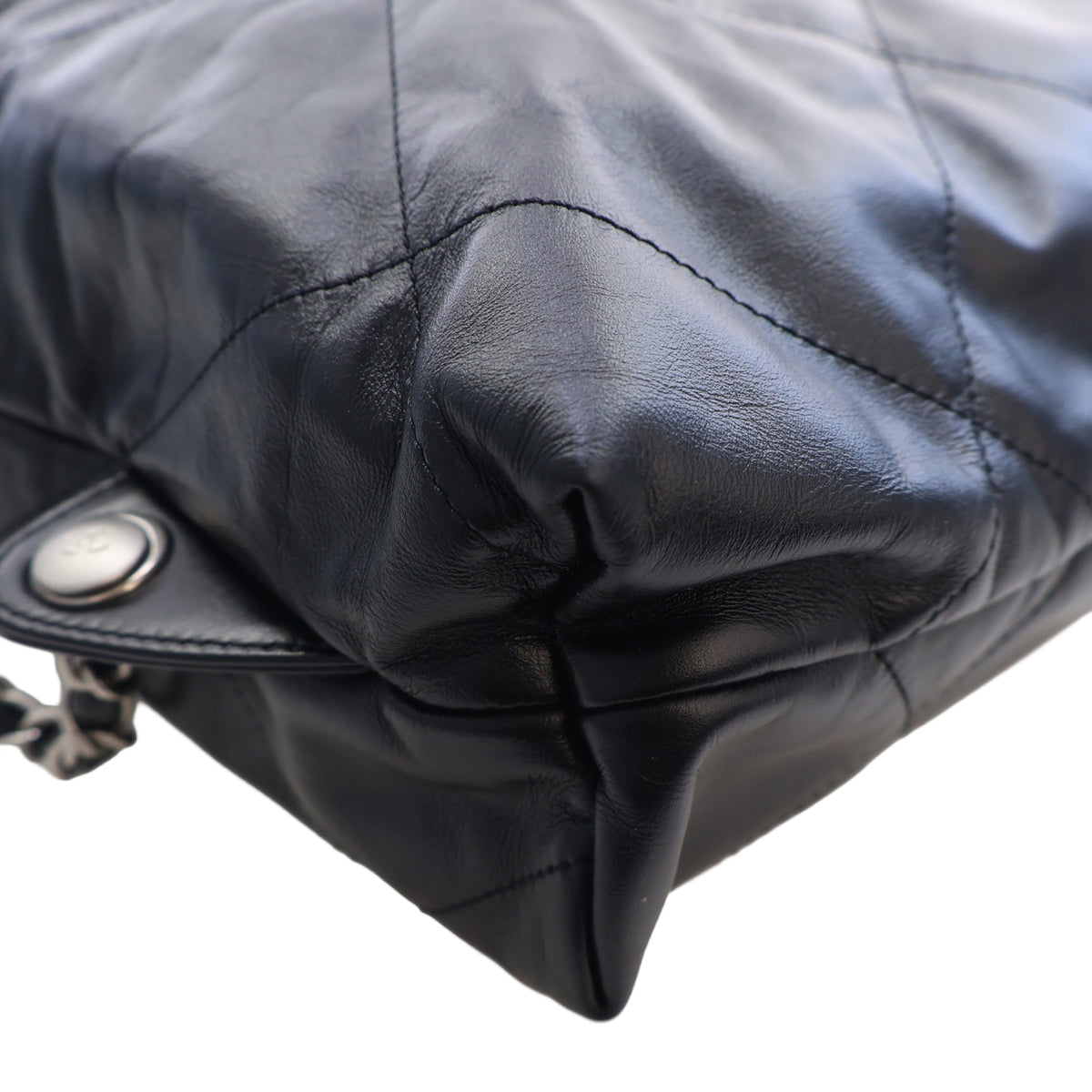 Chanel Large Quilted Shiny Calfskin 22 Backpack