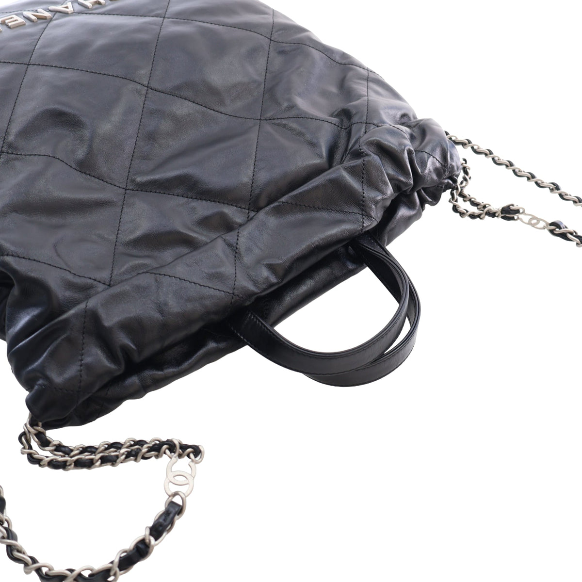 Chanel Large Quilted Shiny Calfskin 22 Backpack