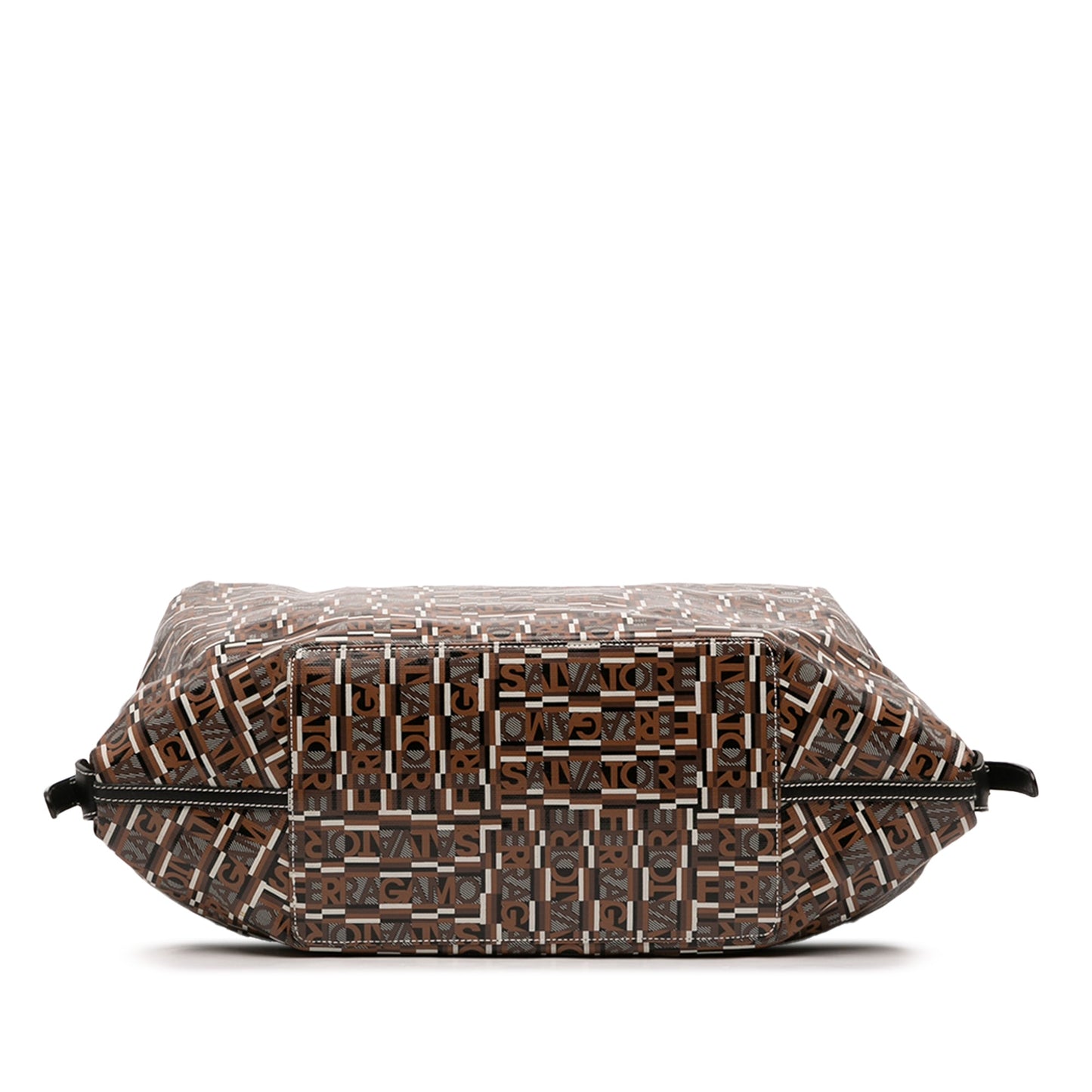 Ferragamo Gancini Coated Canvas Tote