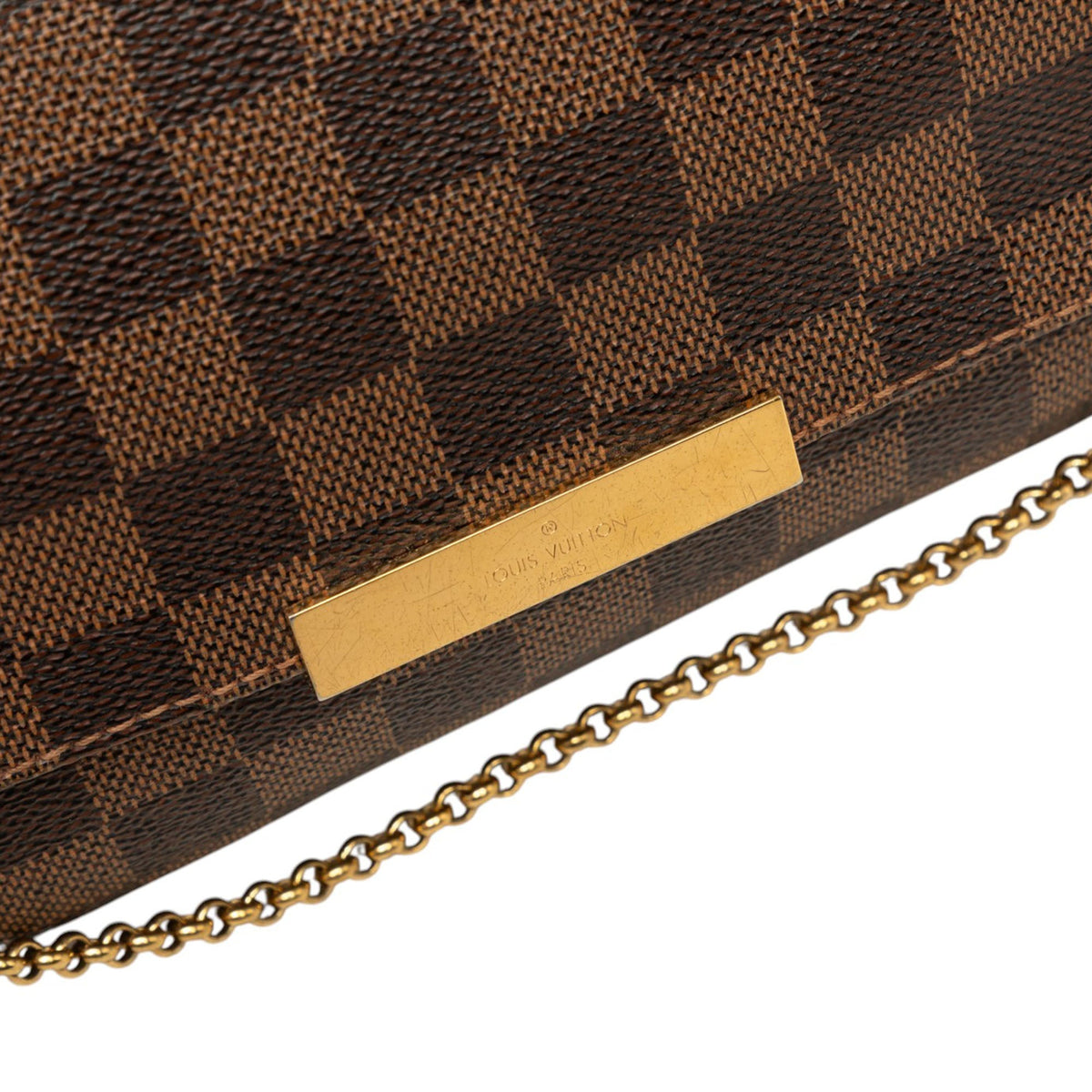 Louis Vuitton Damier Ebene Favorite MM — Brown