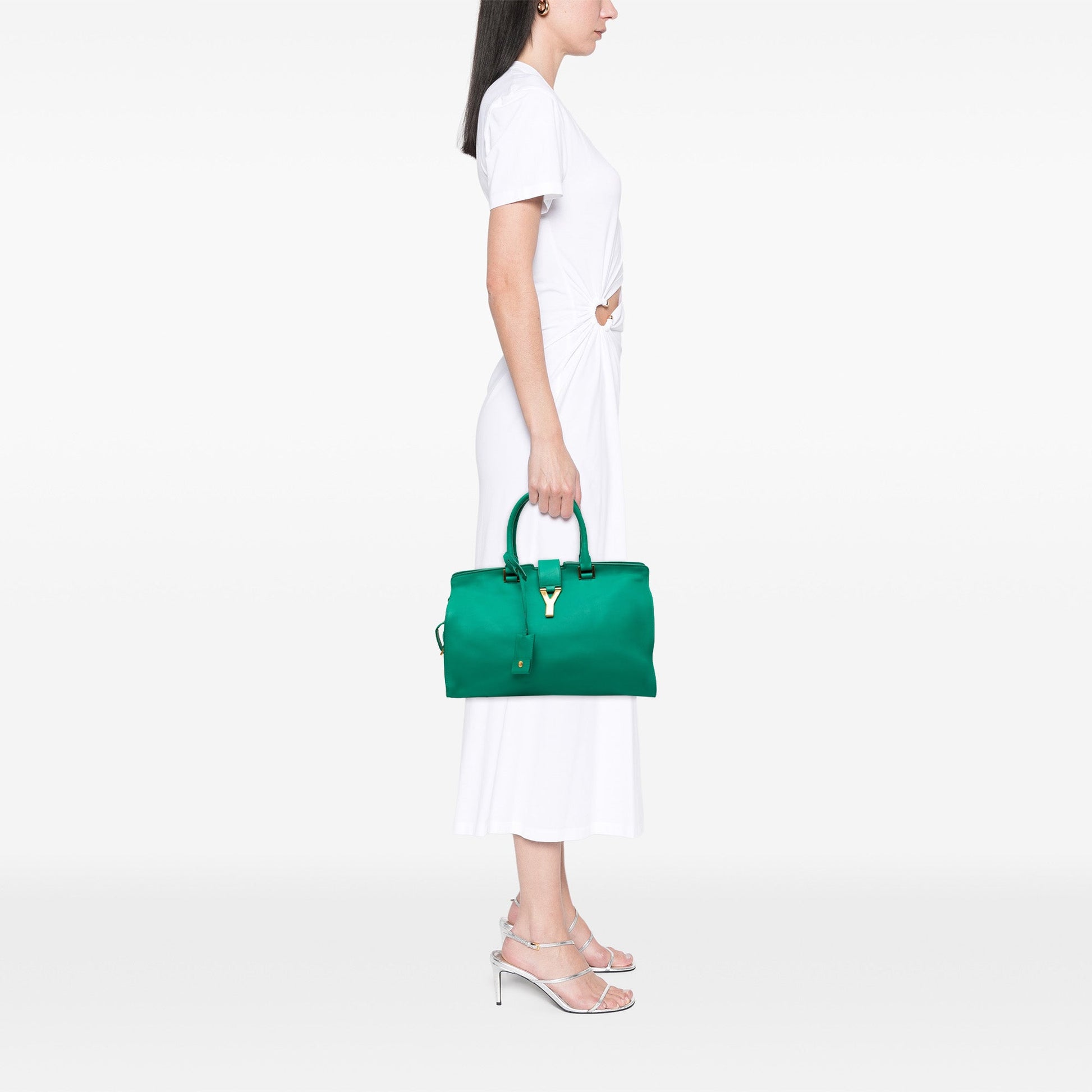 Saint Laurent Medium Calfskin Cabas Chyc Satchel
