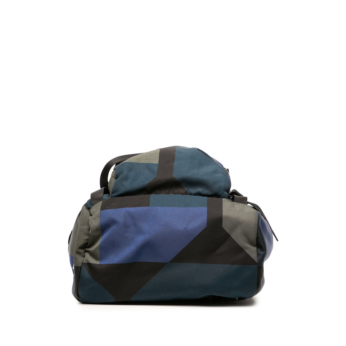 Prada Tessuto Geometric Backpack — Black