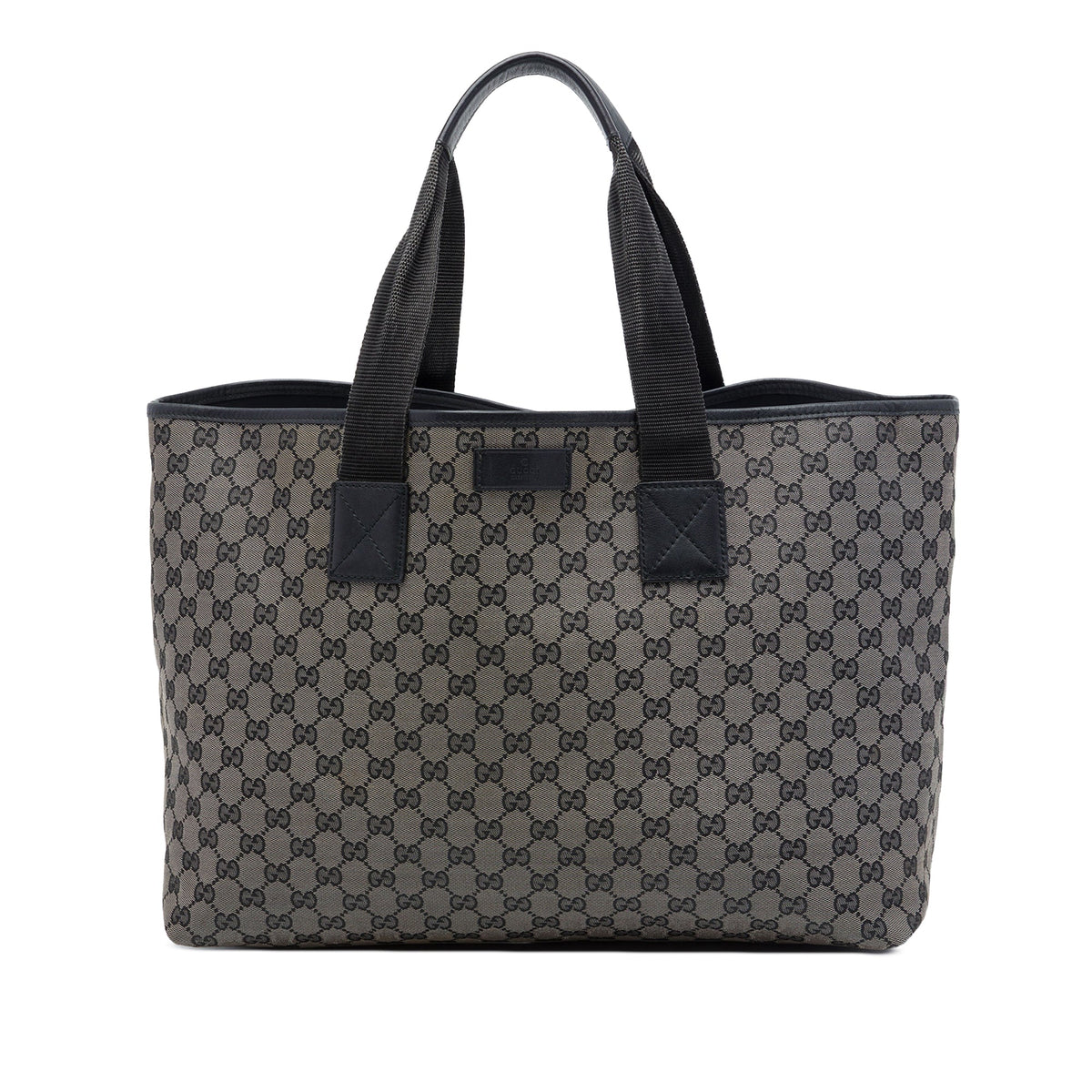 Gucci GG Denim Tote — Gray