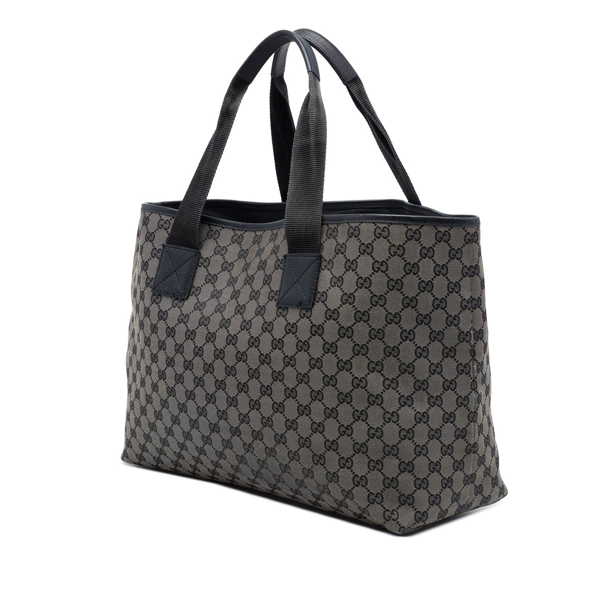Gucci GG Denim Tote — Gray