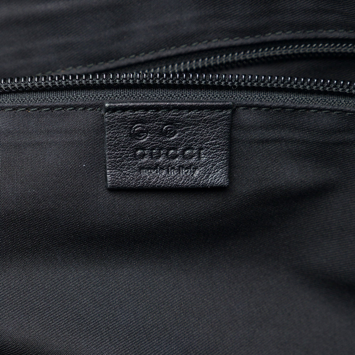 Gucci GG Denim Tote — Gray