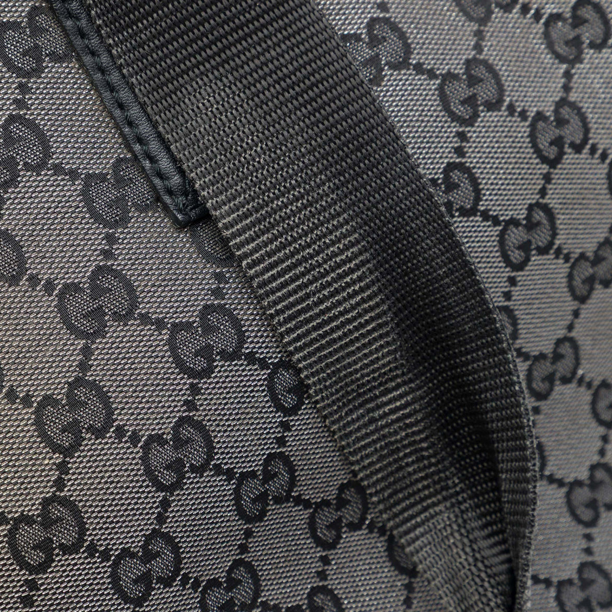 Gucci GG Denim Tote — Gray