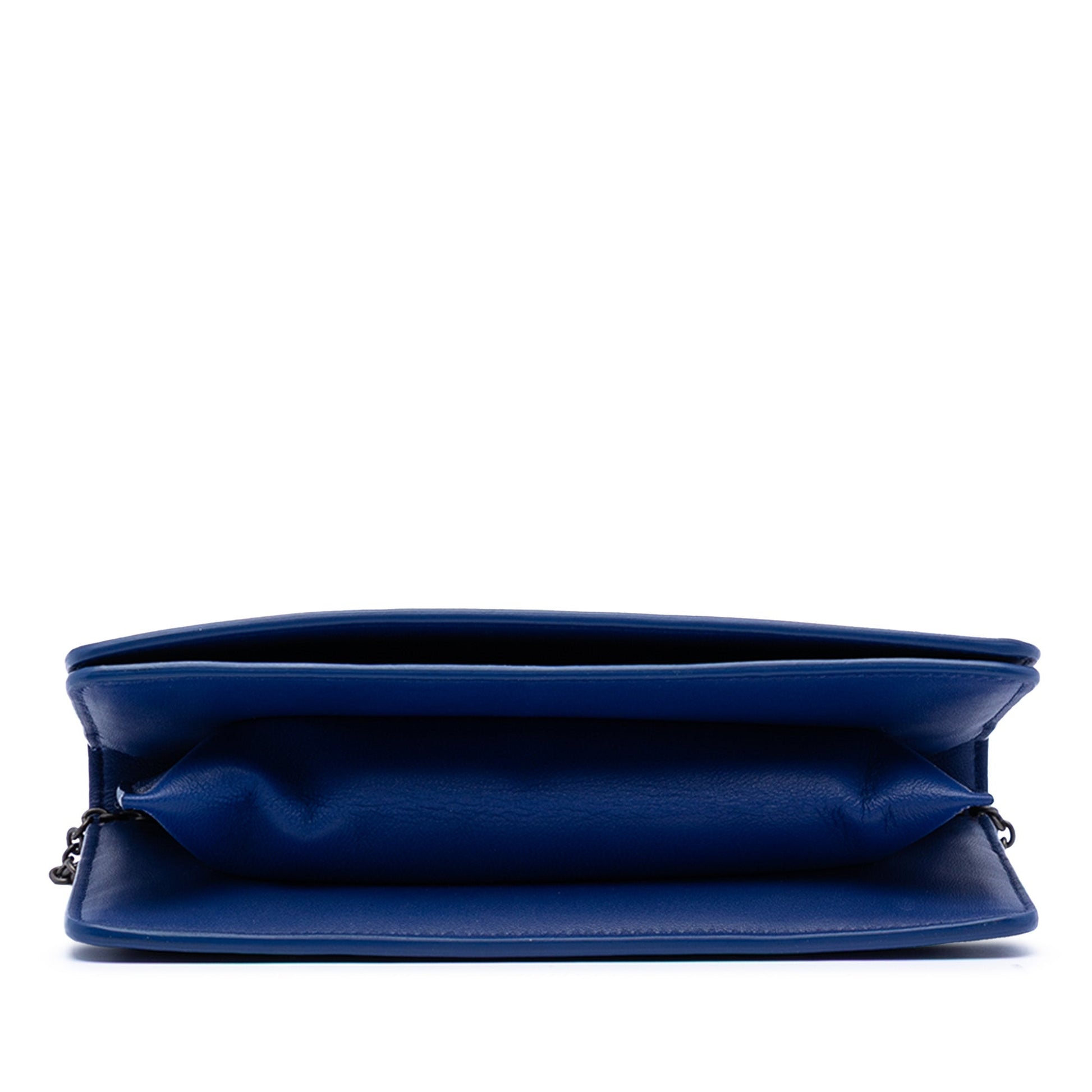 Bottega Veneta Nappa Intercciato Flap Wallet on Chain