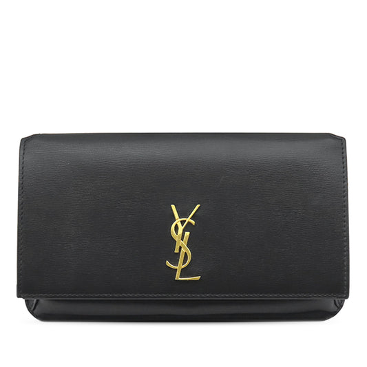 Saint Laurent Smooth Calfskin Monogram Cassandre Phone Holder