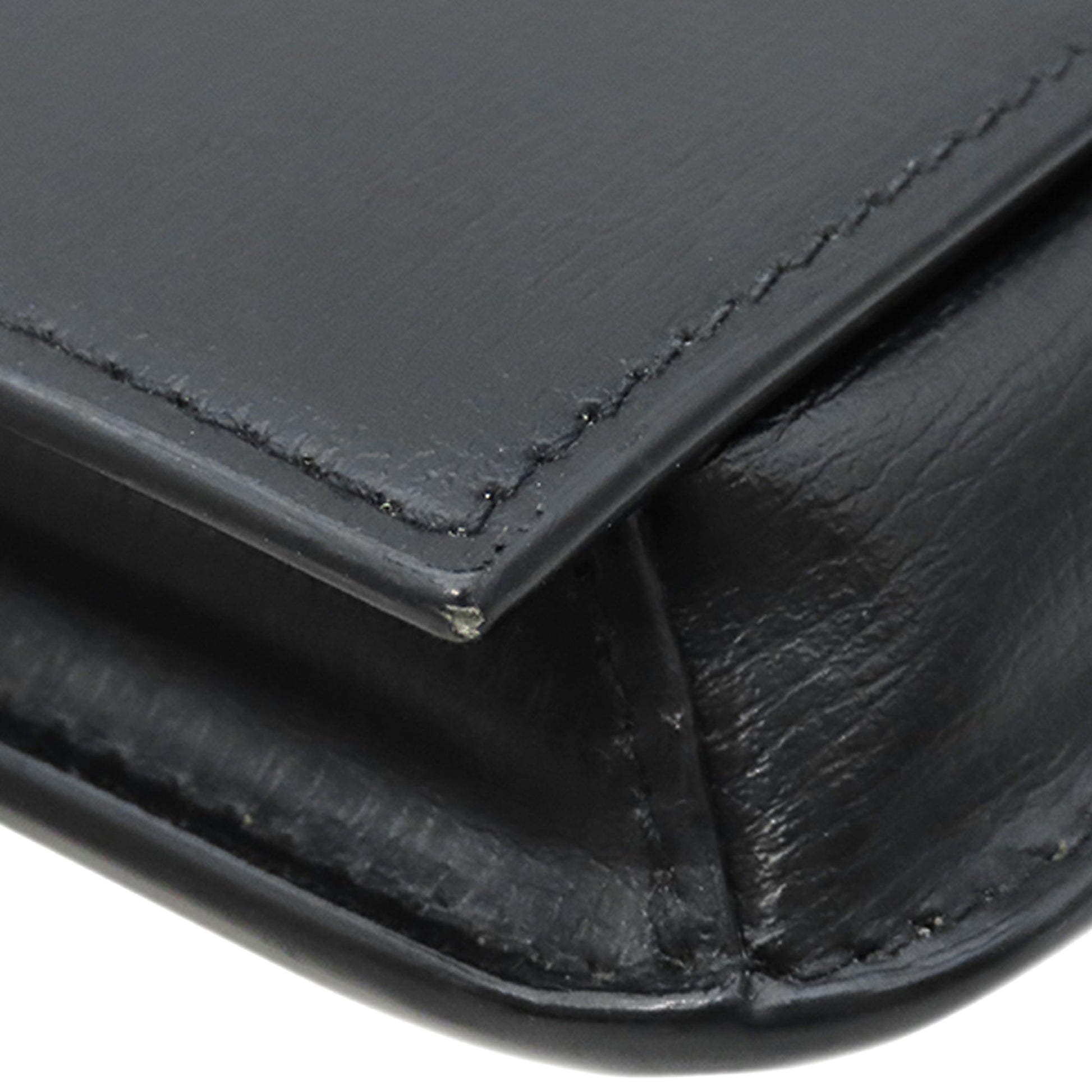 Saint Laurent Smooth Calfskin Monogram Cassandre Phone Holder