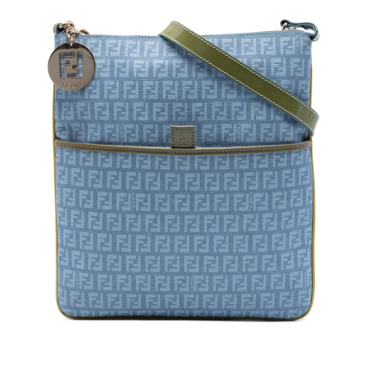 Fendi Zucchino Coated Canvas Forever Crossbody