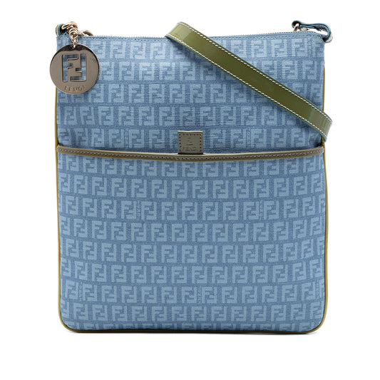 Fendi Zucchino Coated Canvas Forever Crossbody