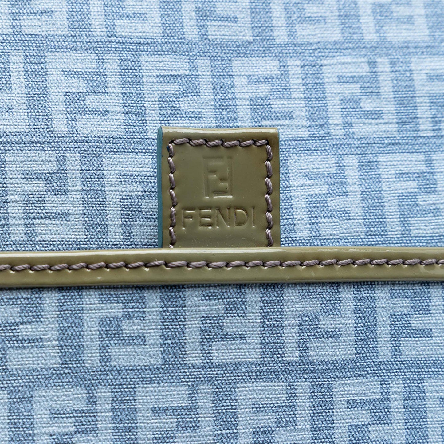 Fendi Zucchino Coated Canvas Forever Crossbody