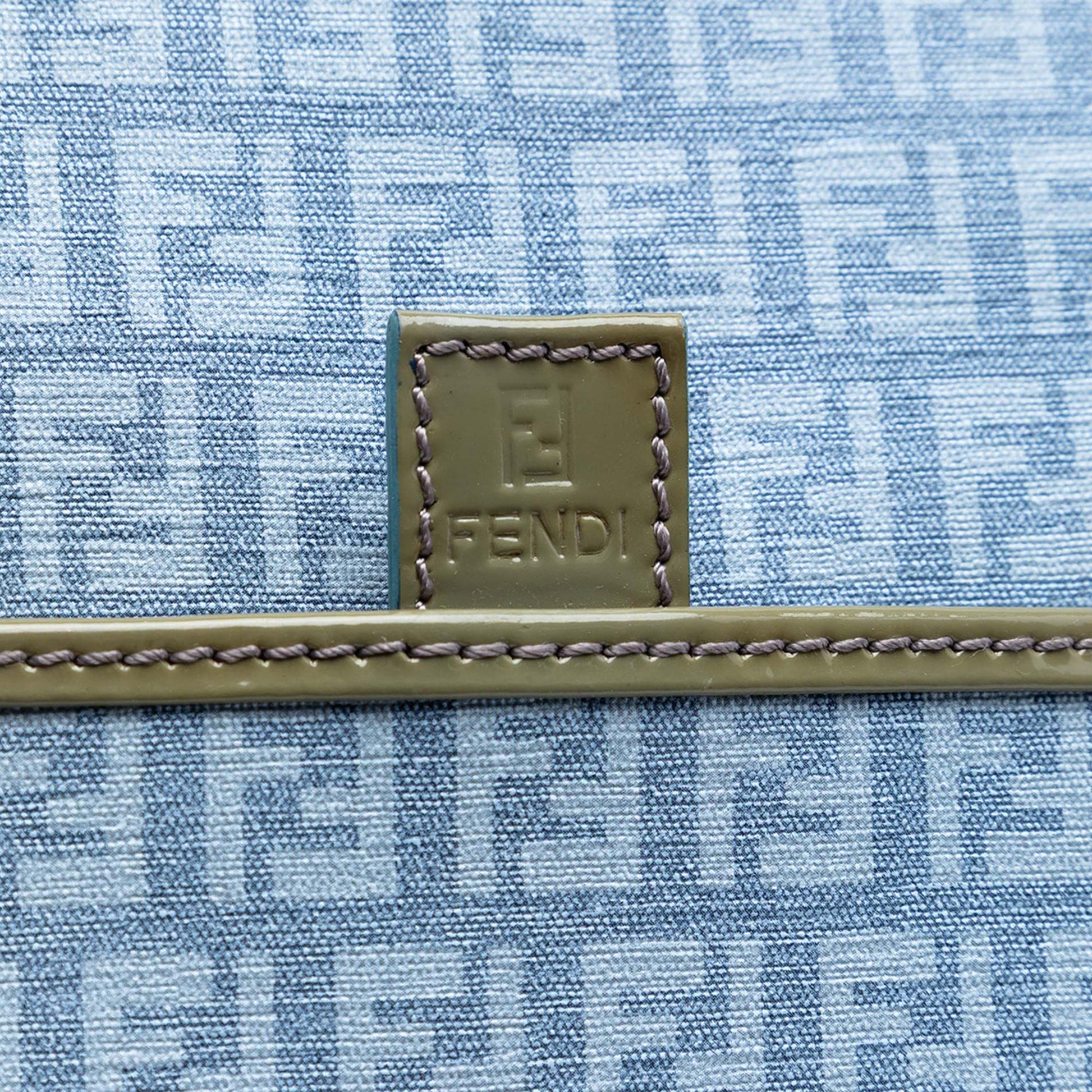 Fendi Zucchino Coated Canvas Forever Crossbody
