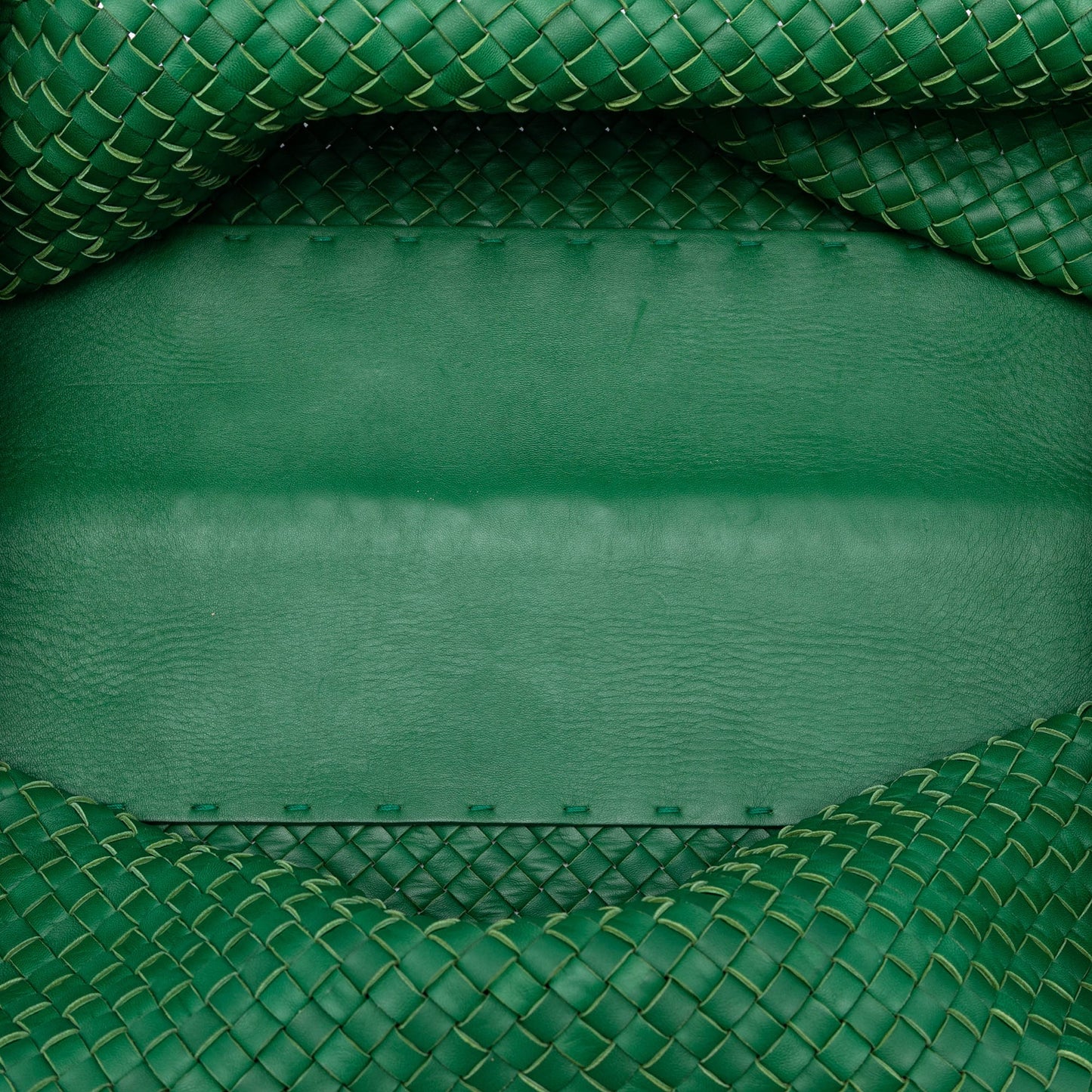 Bottega Veneta Limited Edition Large Lambskin Intreccio Cabat Tote