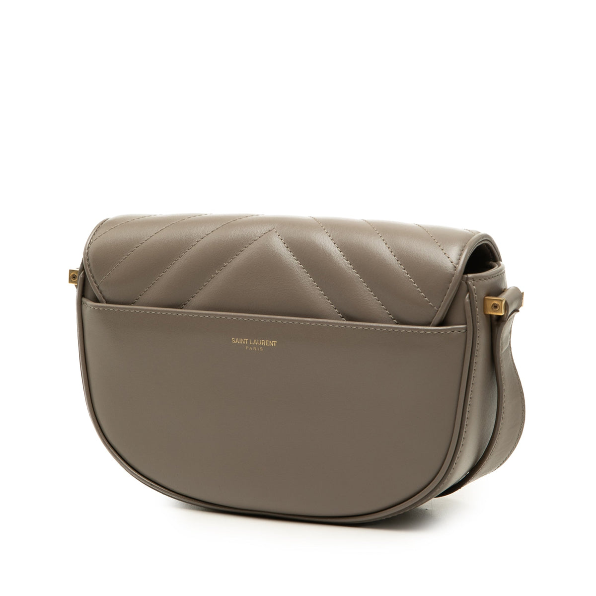Saint Laurent Small Matelasse Calfskin Joan Crossbody — Brown