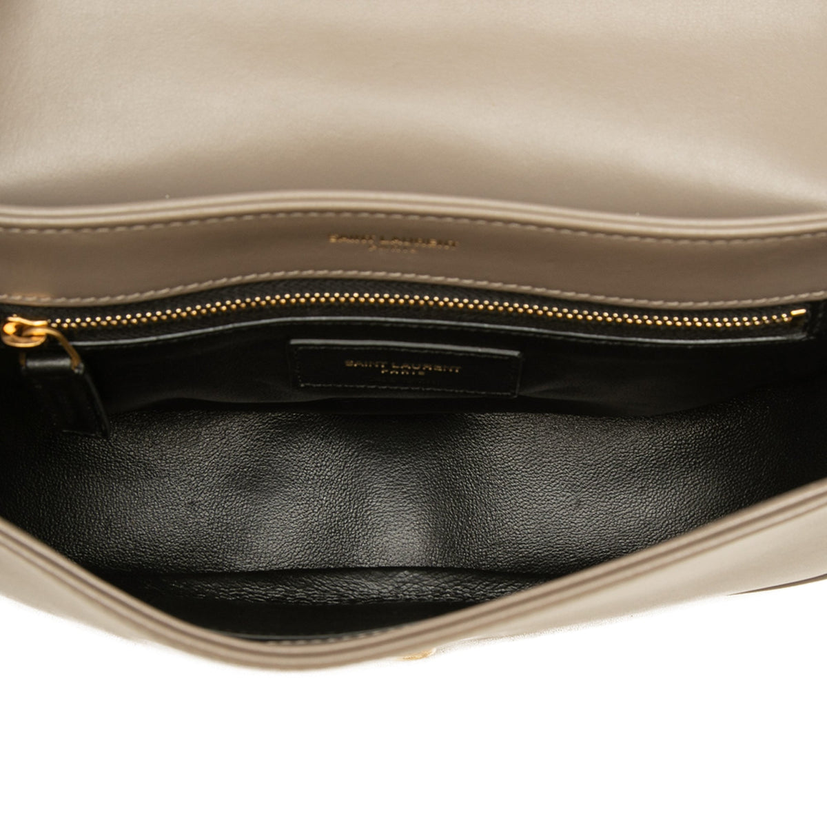 Saint Laurent Small Matelasse Calfskin Joan Crossbody — Brown