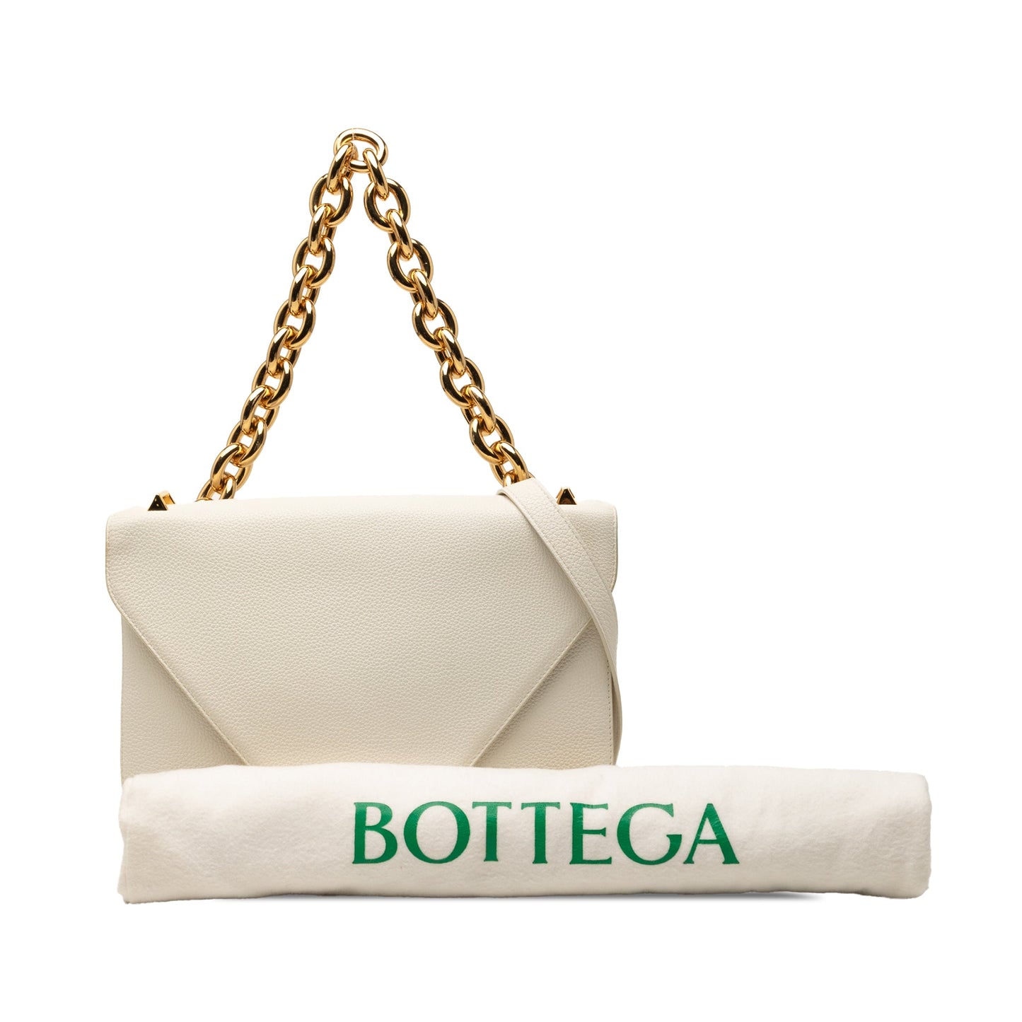 Bottega Veneta Medium Leather Mount Envelope Chain Bag