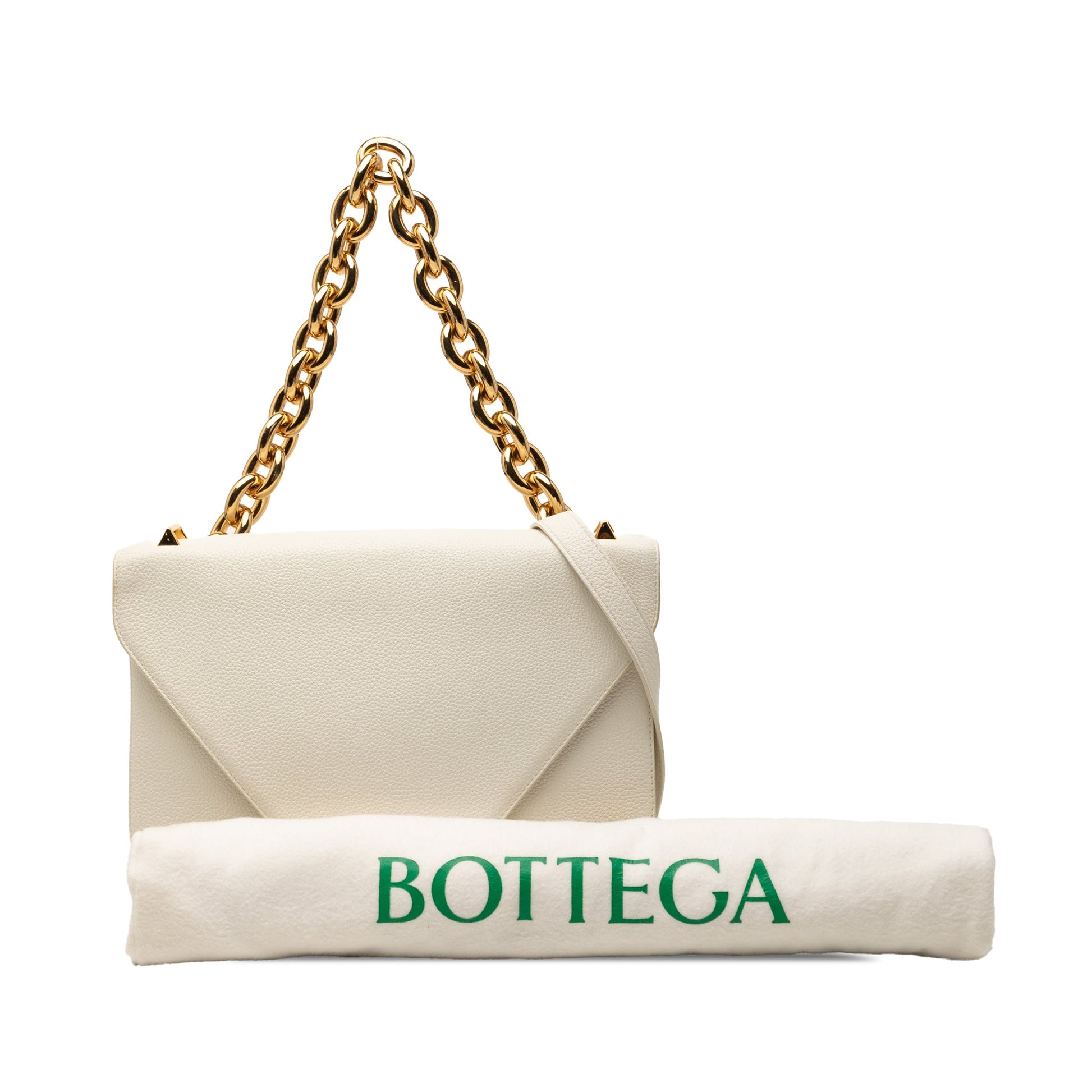 Bottega Veneta Medium Leather Mount Envelope Chain Bag