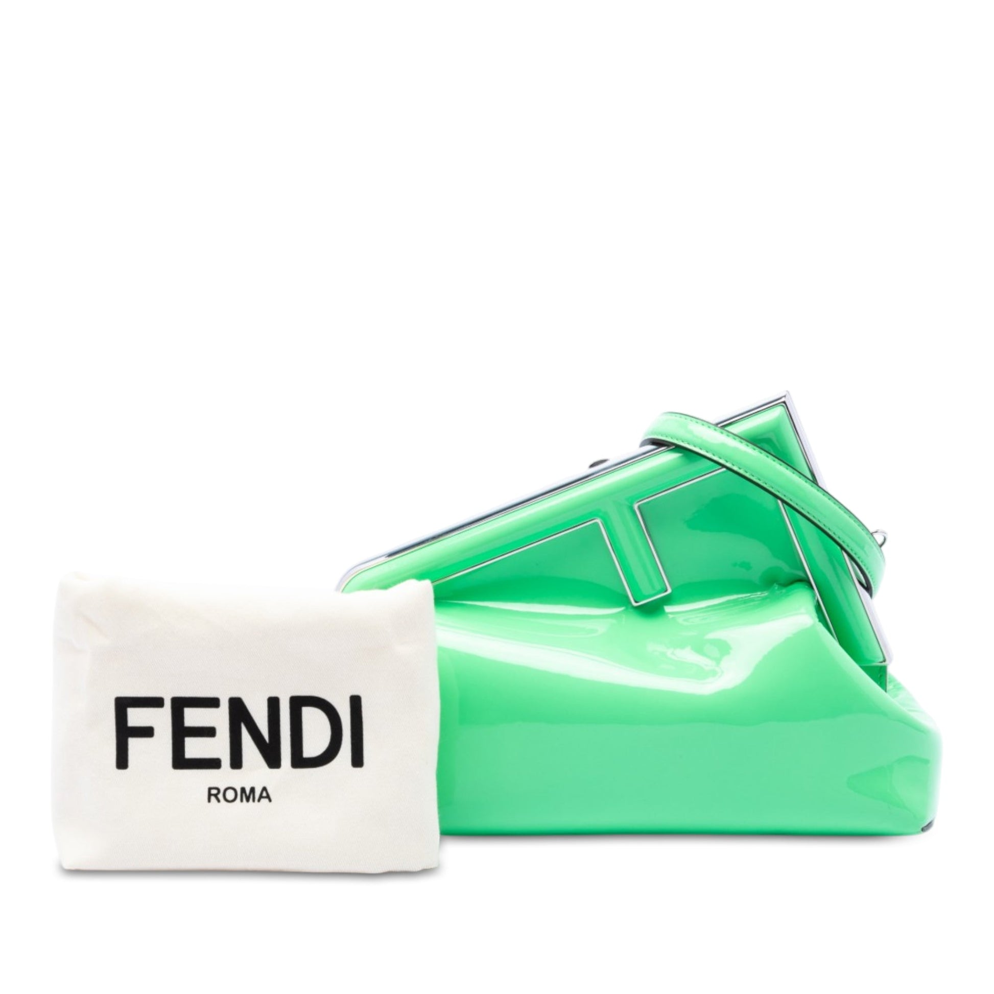 Fendi Midi Patent Fendi First Crossbody