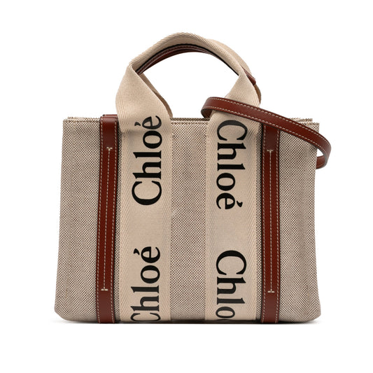 Chloé Small Canvas Woody Satchel