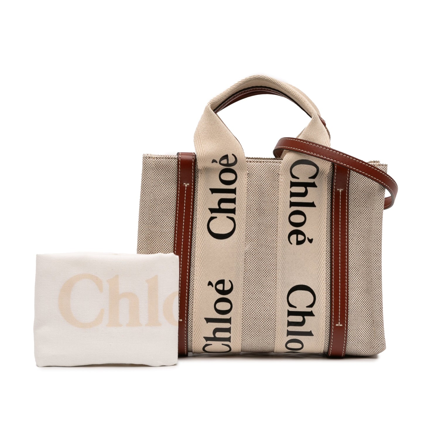 Chloé Small Canvas Woody Satchel