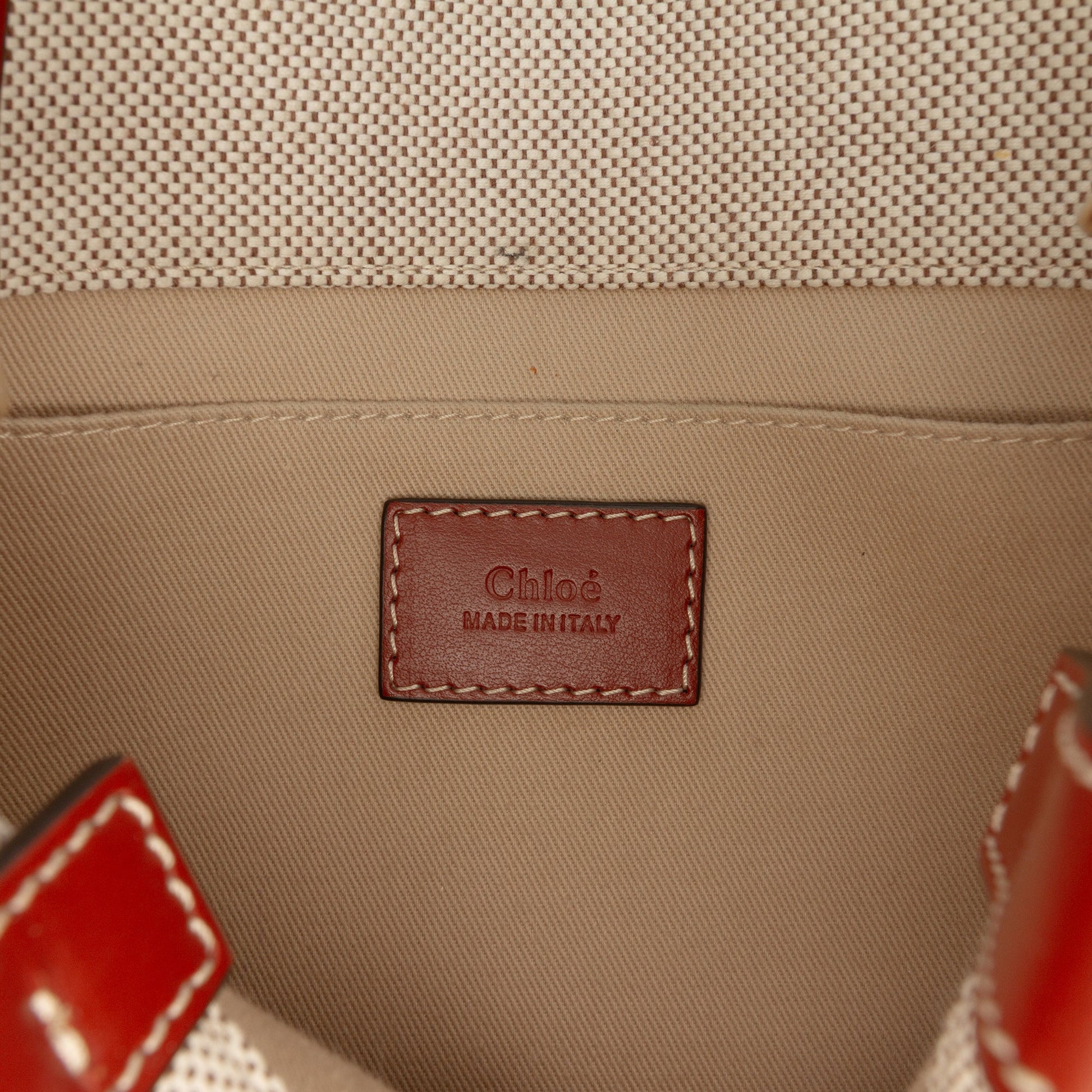 Chloé Small Canvas Woody Satchel