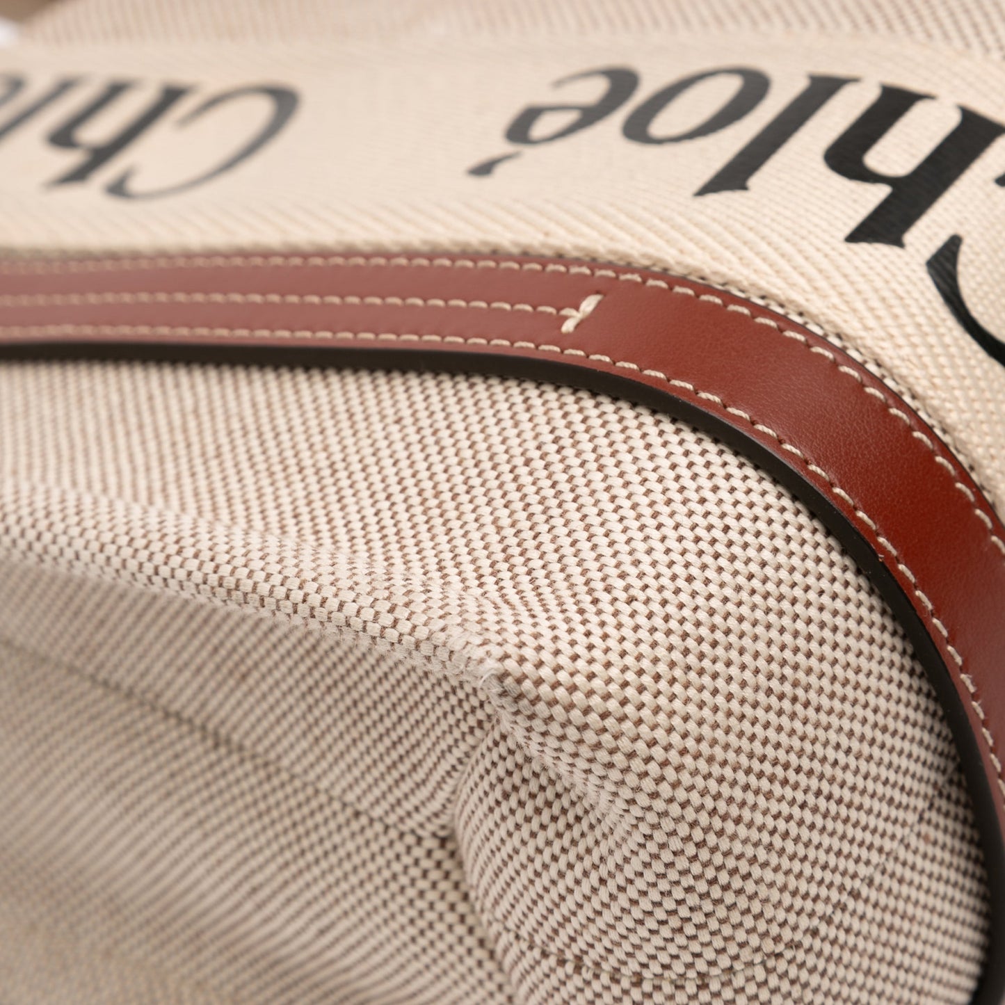 Chloé Small Canvas Woody Satchel