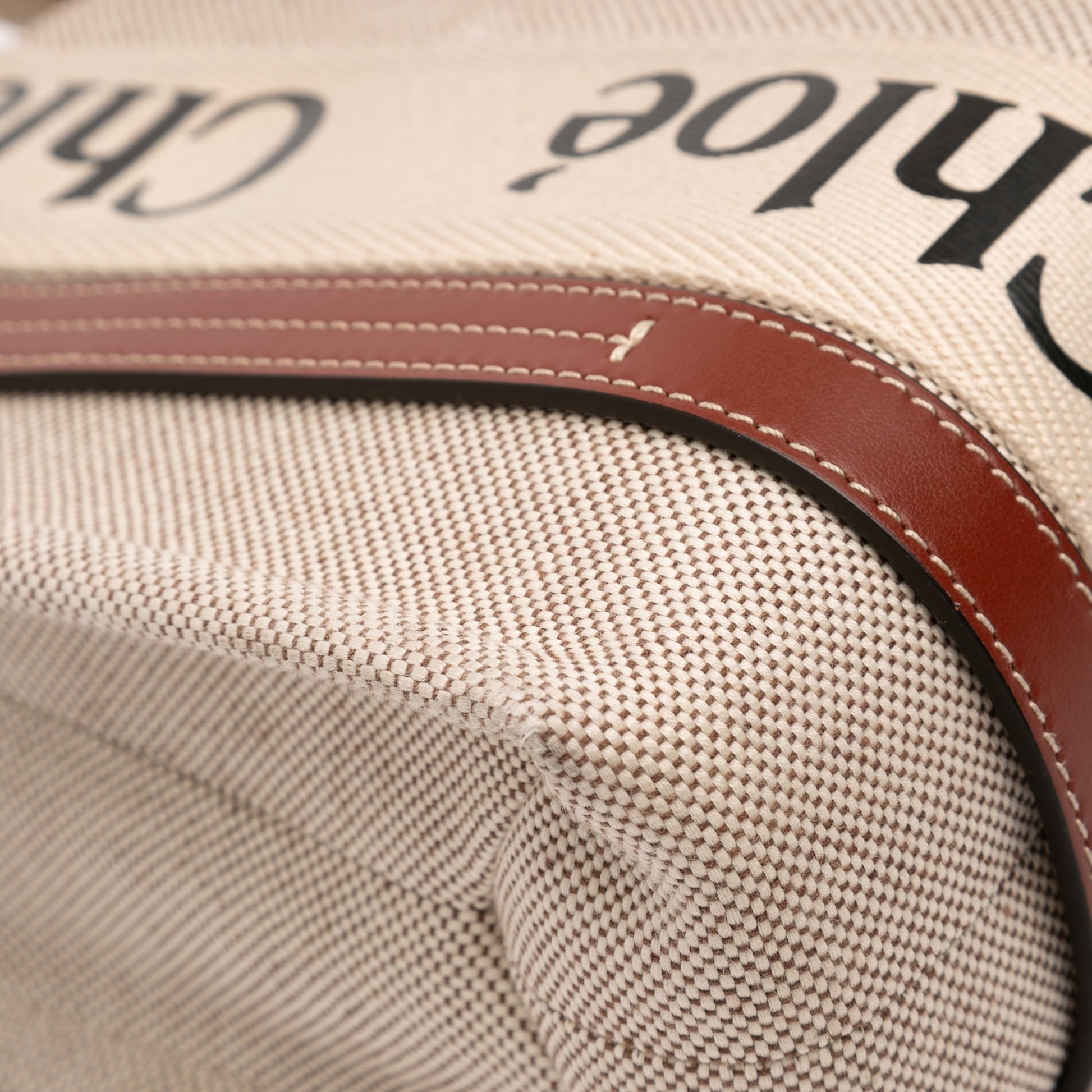Chloé Small Canvas Woody Satchel