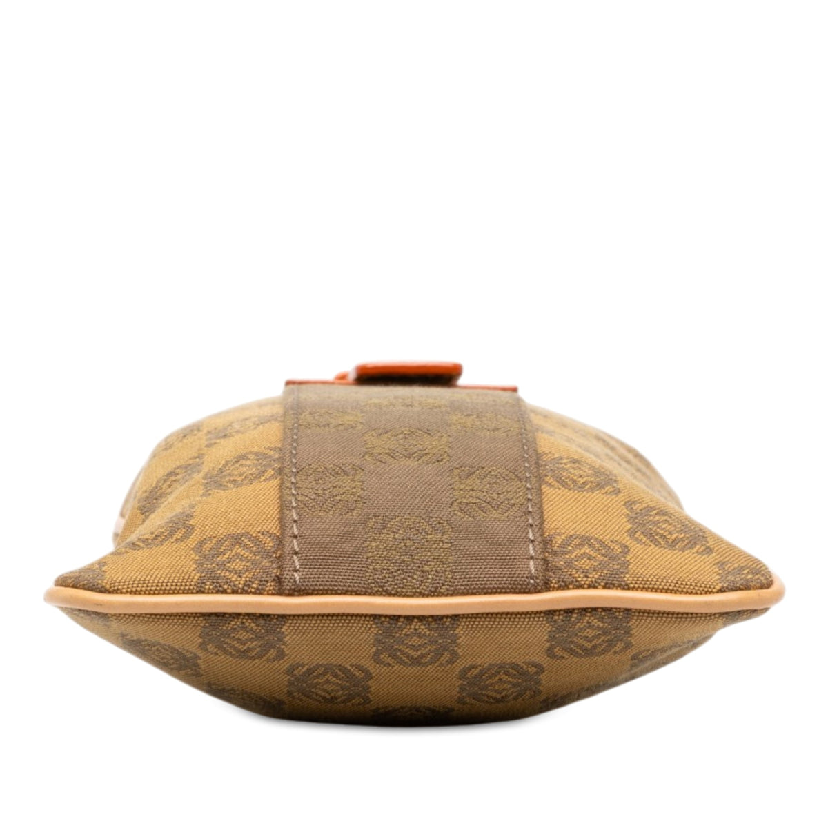 LOEWE Anagram Canvas Phone Pouch Crossbody — Brown