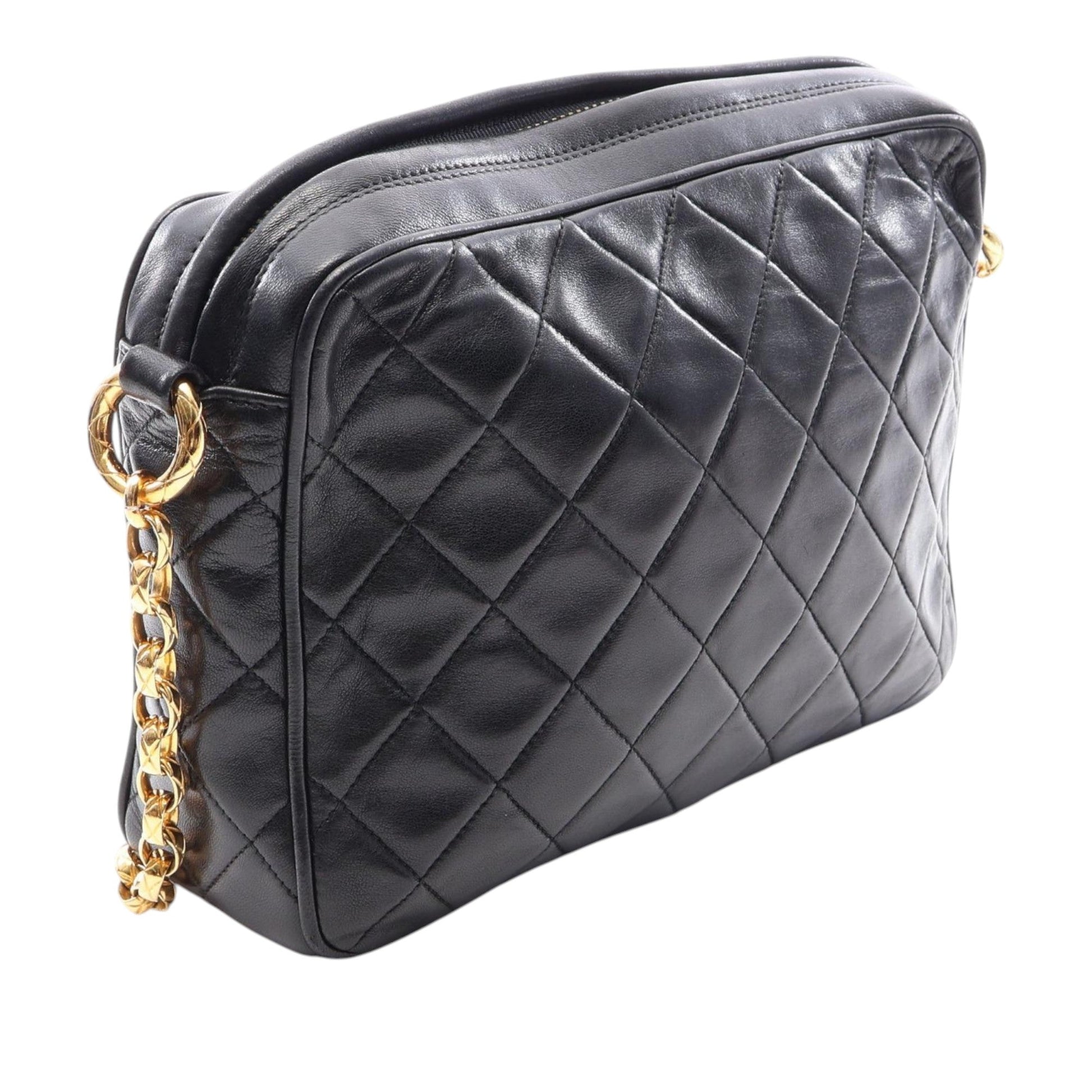 Chanel Medium CC Quilted Lambskin Tassel Camera Bag