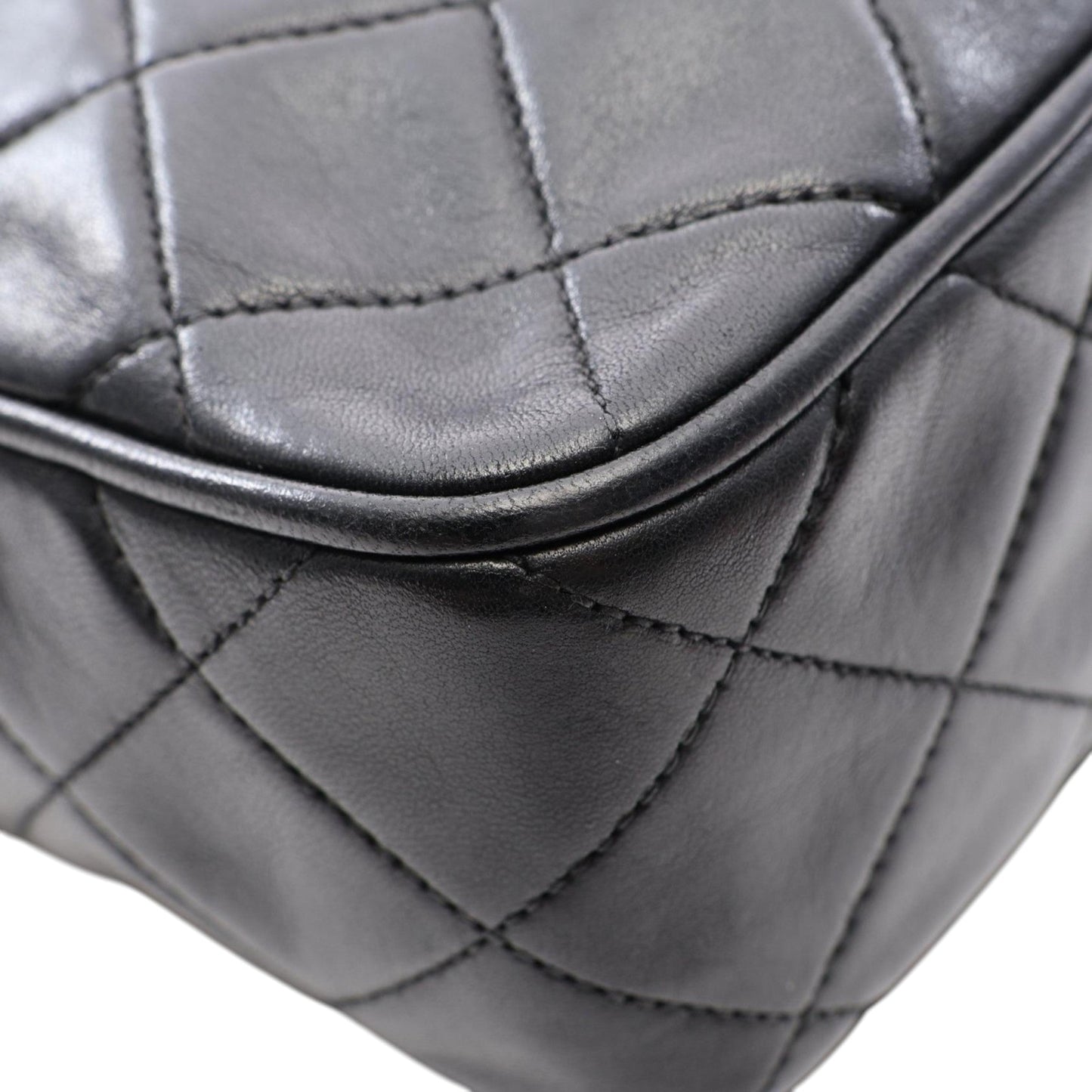 Chanel Medium CC Quilted Lambskin Tassel Camera Bag