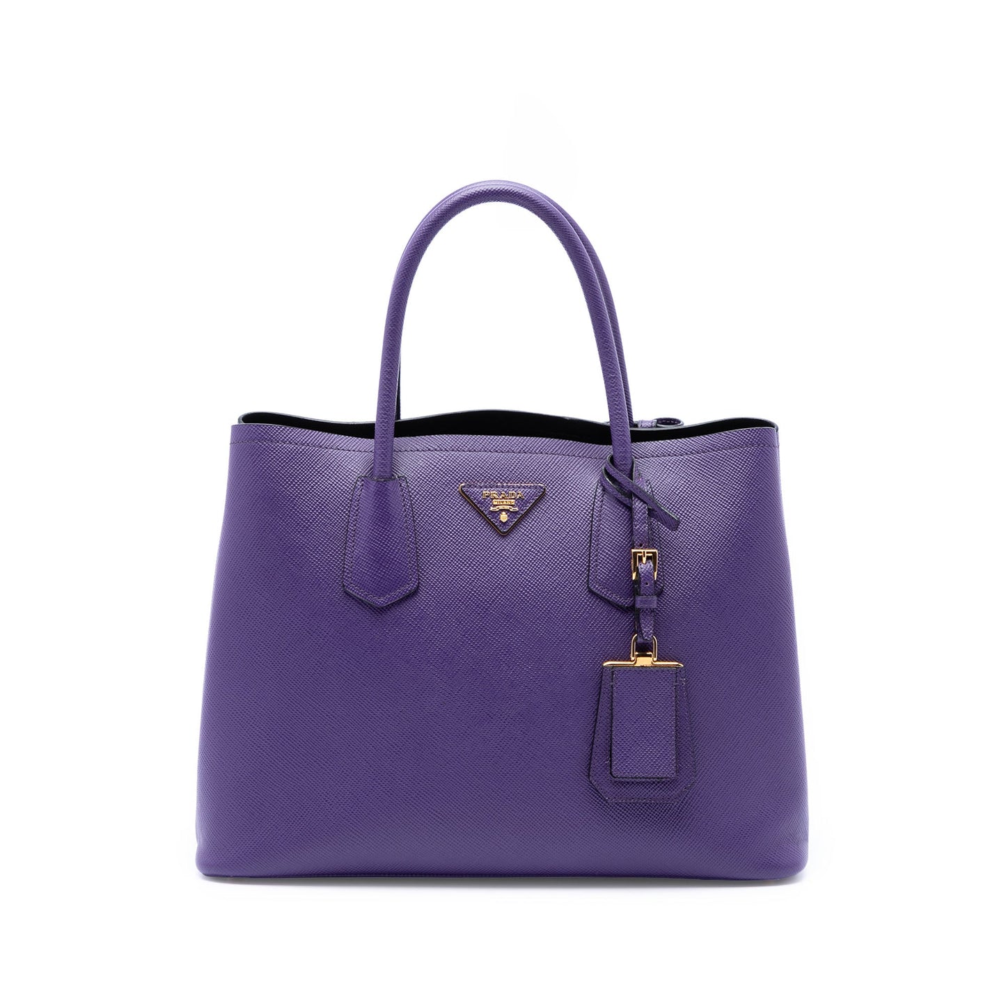 Prada Medium Saffiano Cuir Double Satchel