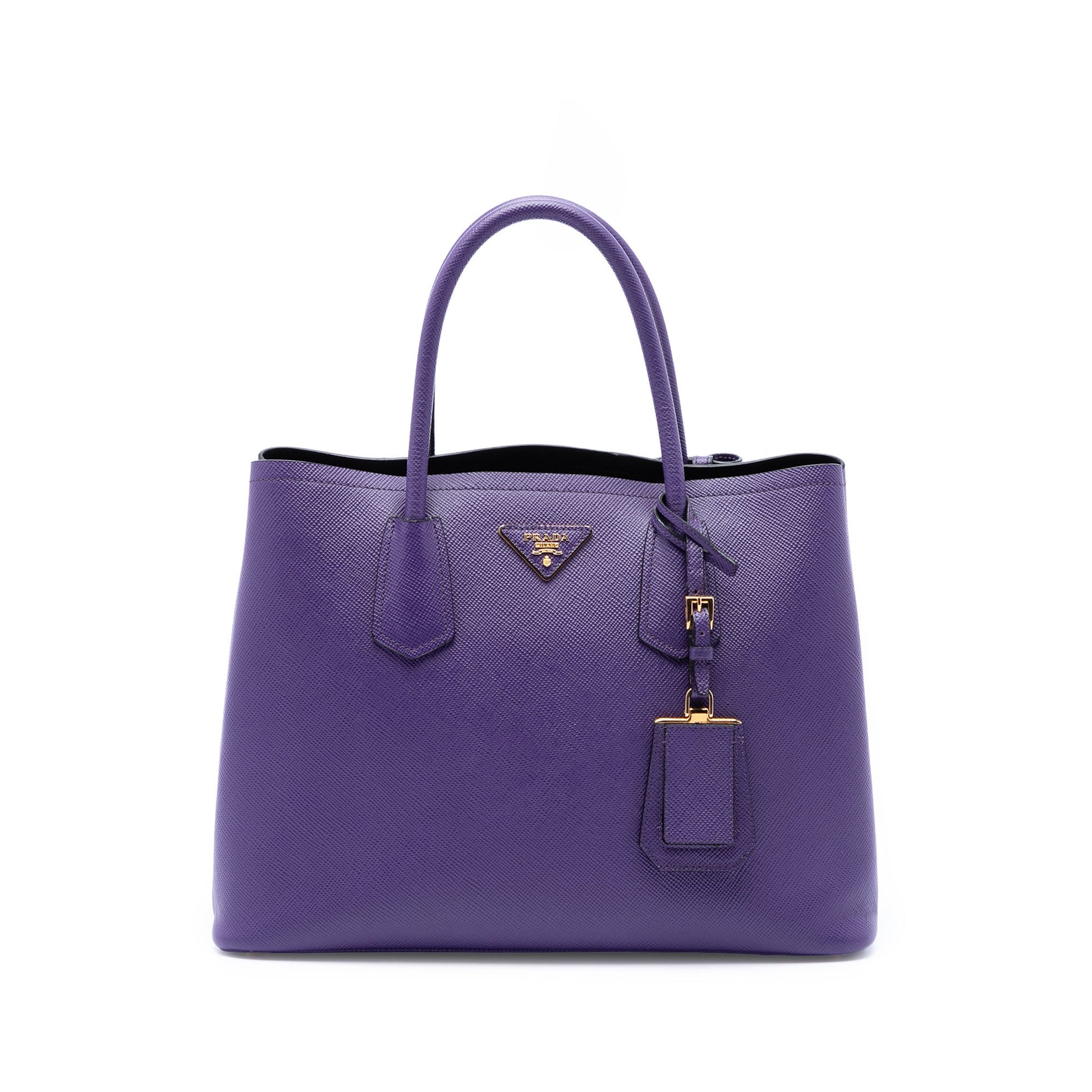 Prada Medium Saffiano Cuir Double Satchel