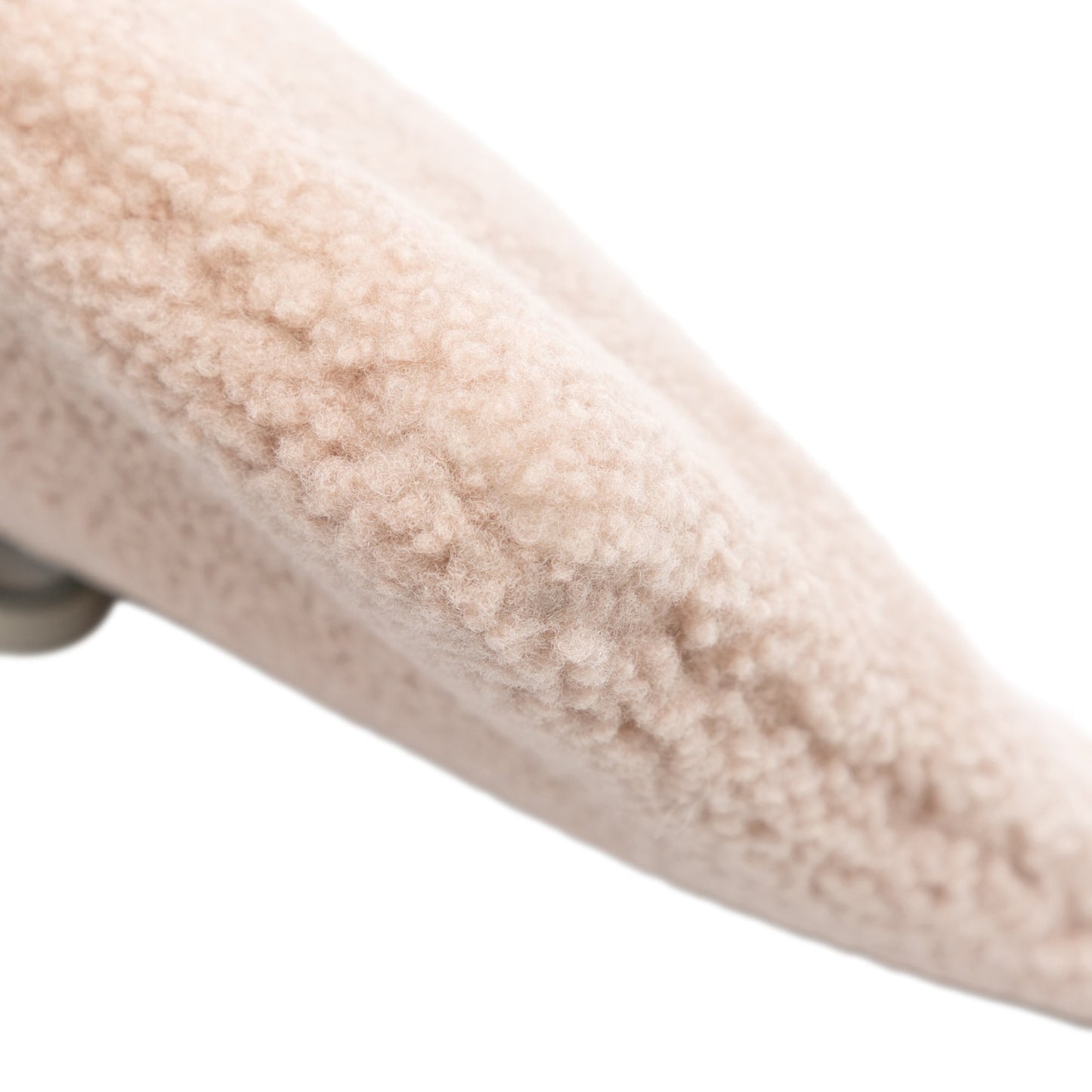 Fendi Shearling Logo Flat Pouch
