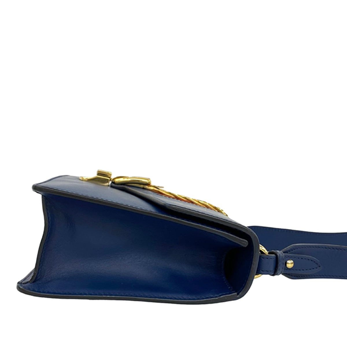 Gucci Small Calfskin Web Sylvie Satchel