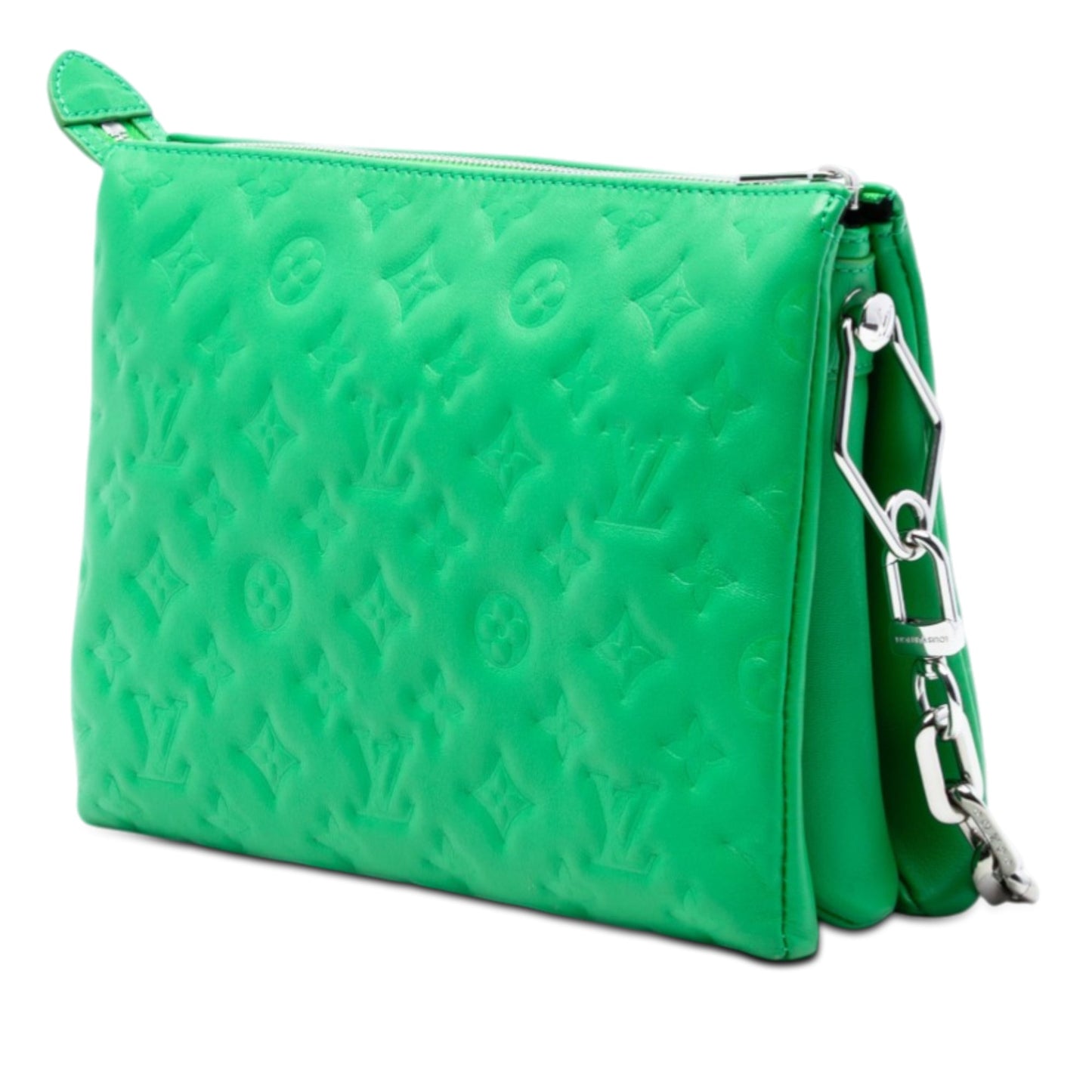 Louis Vuitton Monogram Embossed Puffy Lambskin Coussin PM