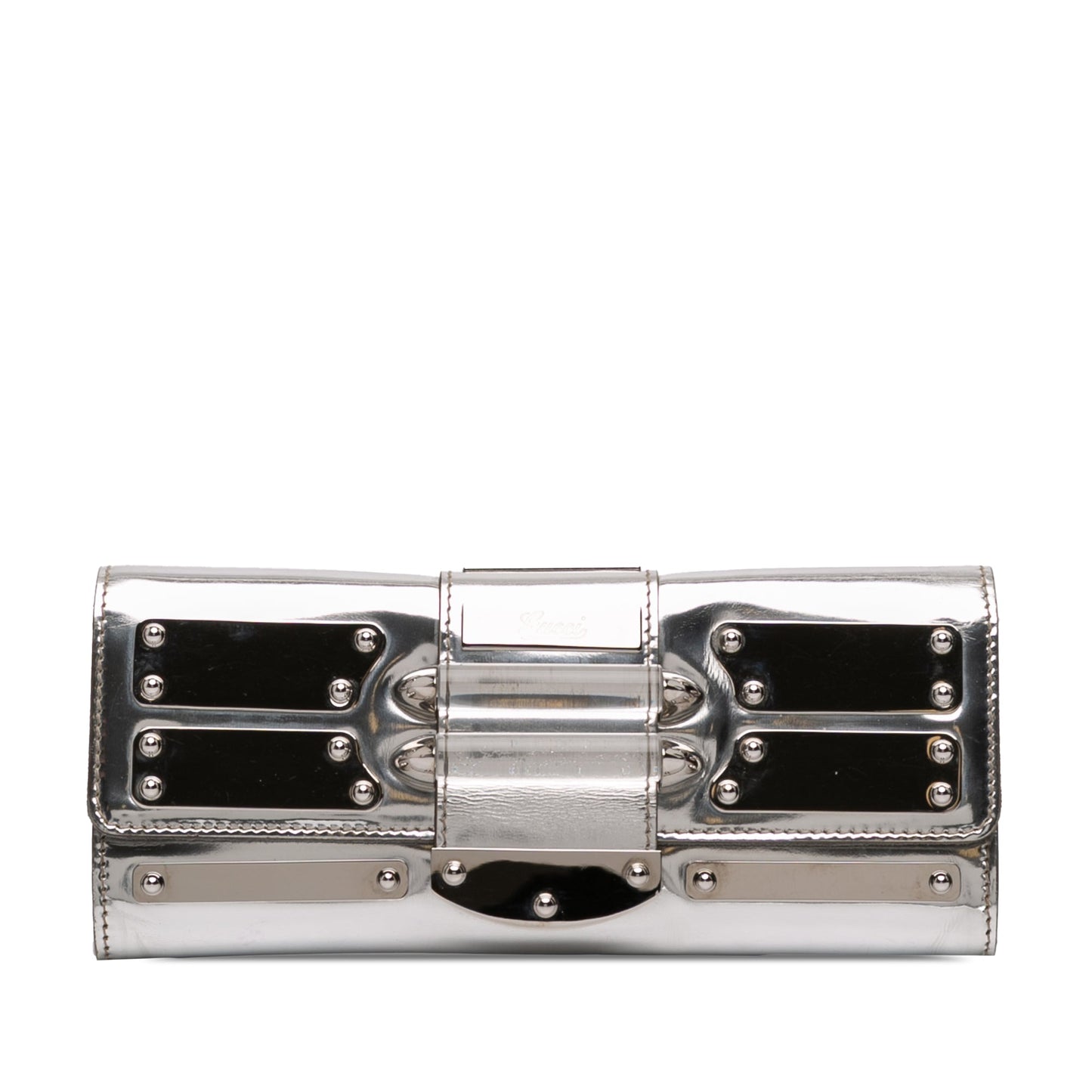 Gucci Patent Leather Mirror Clutch
