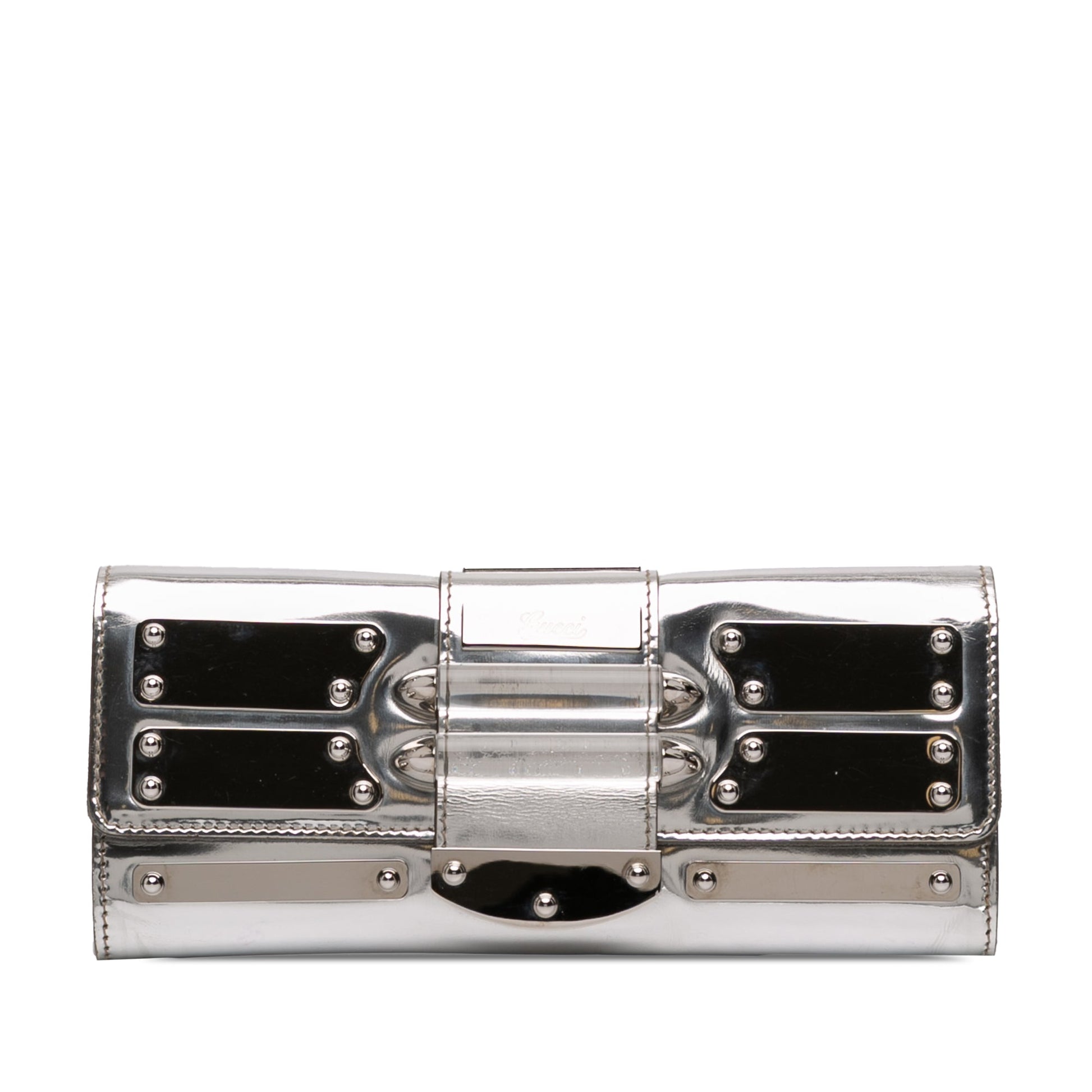 Gucci Patent Leather Mirror Clutch