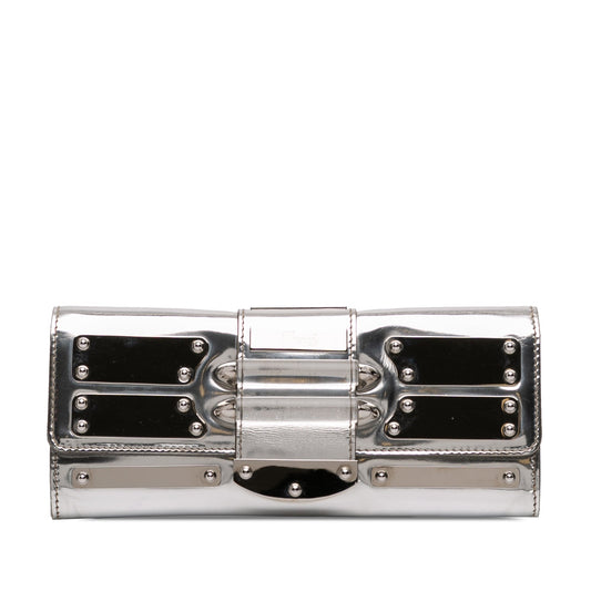 Gucci Patent Leather Mirror Clutch