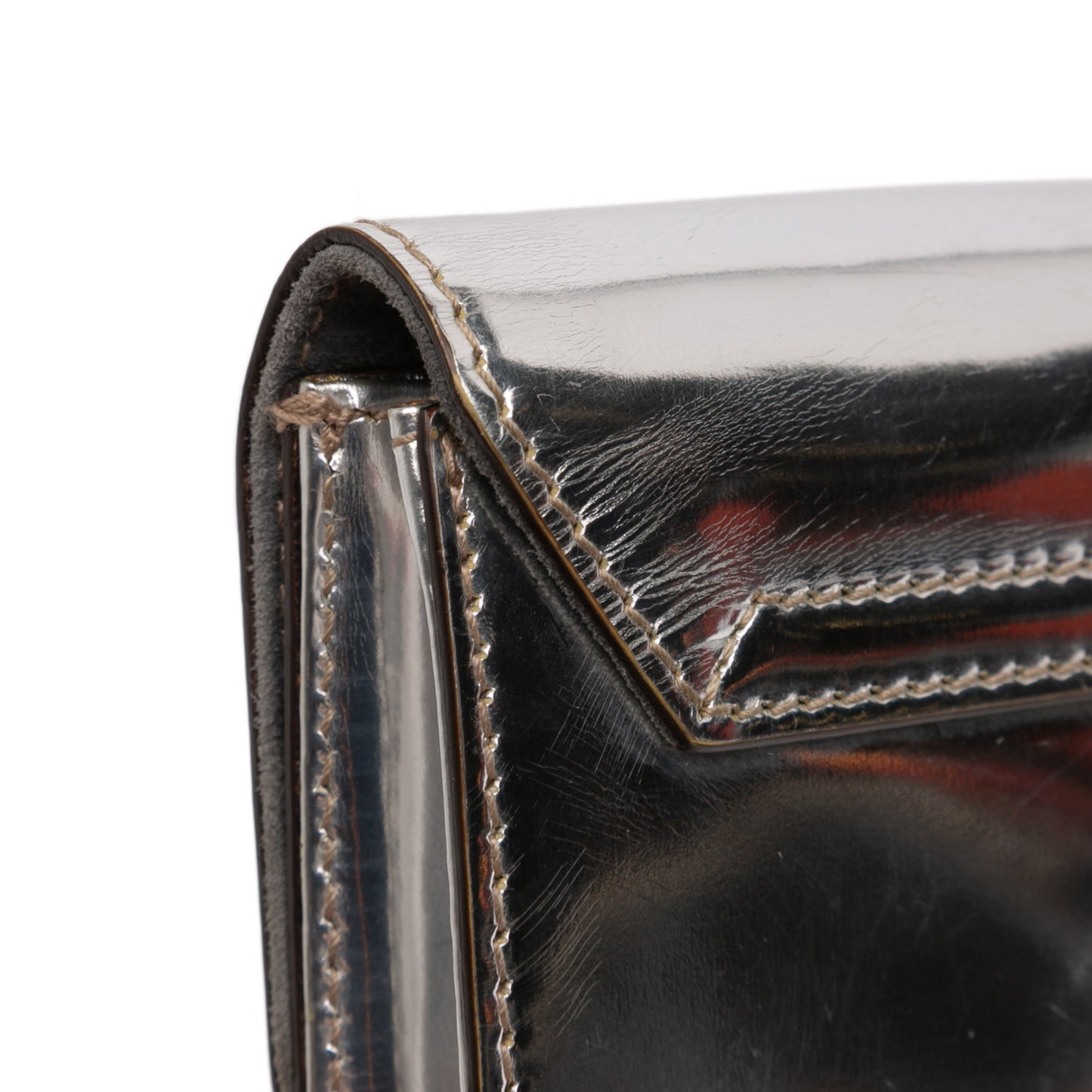 Gucci Patent Leather Mirror Clutch