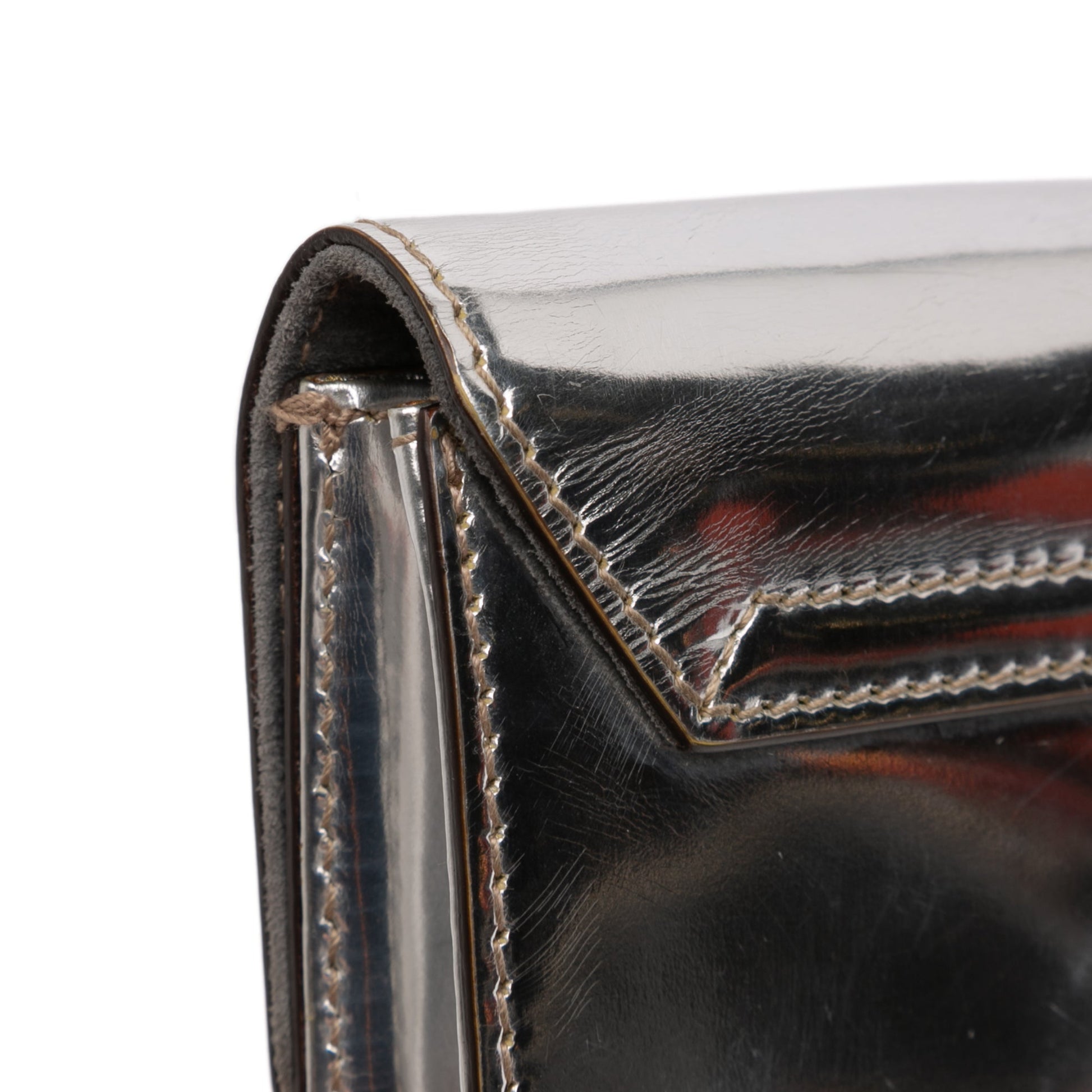 Gucci Patent Leather Mirror Clutch