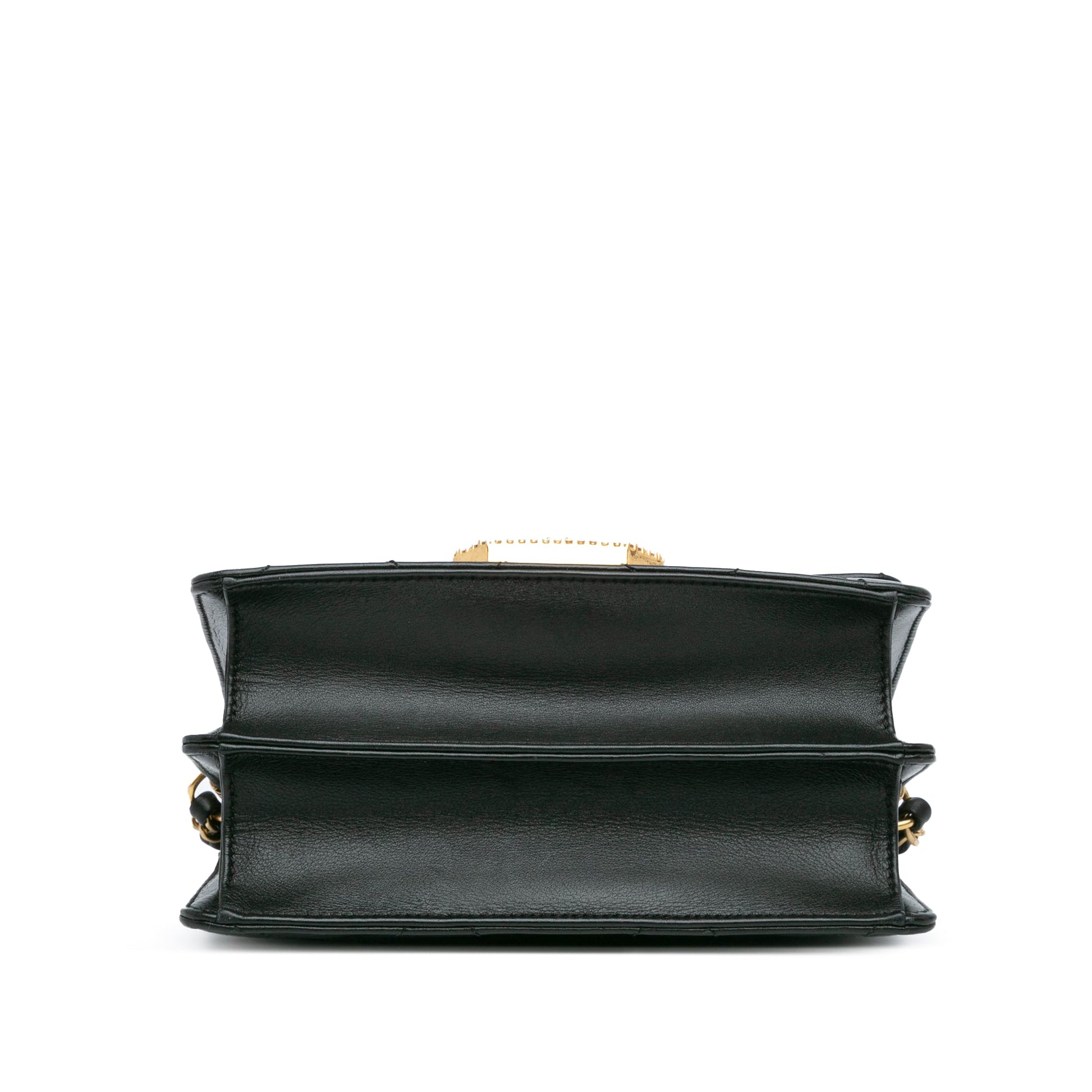 Chanel Quilted Lambskin Octagonal Buckle Crossbody