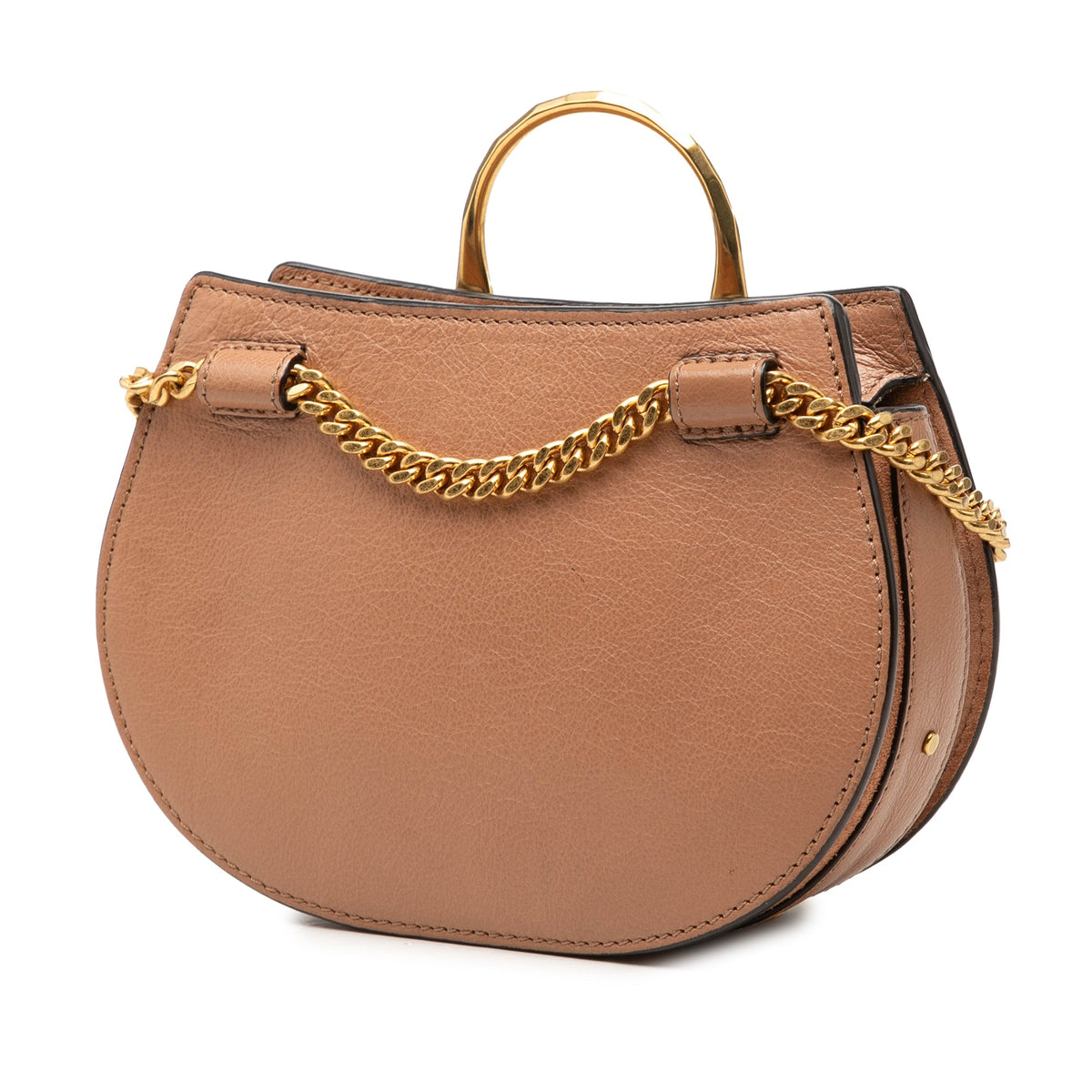 Chloé Mini Calfskin and Suede Pixie Signature Satchel