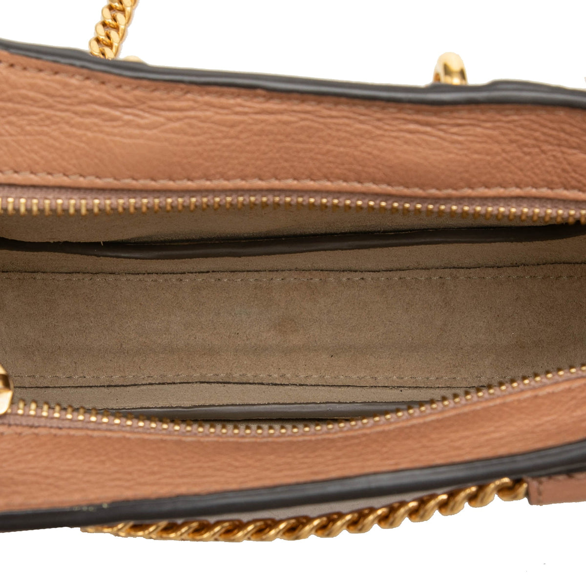 Chloé Mini Calfskin and Suede Pixie Signature Satchel